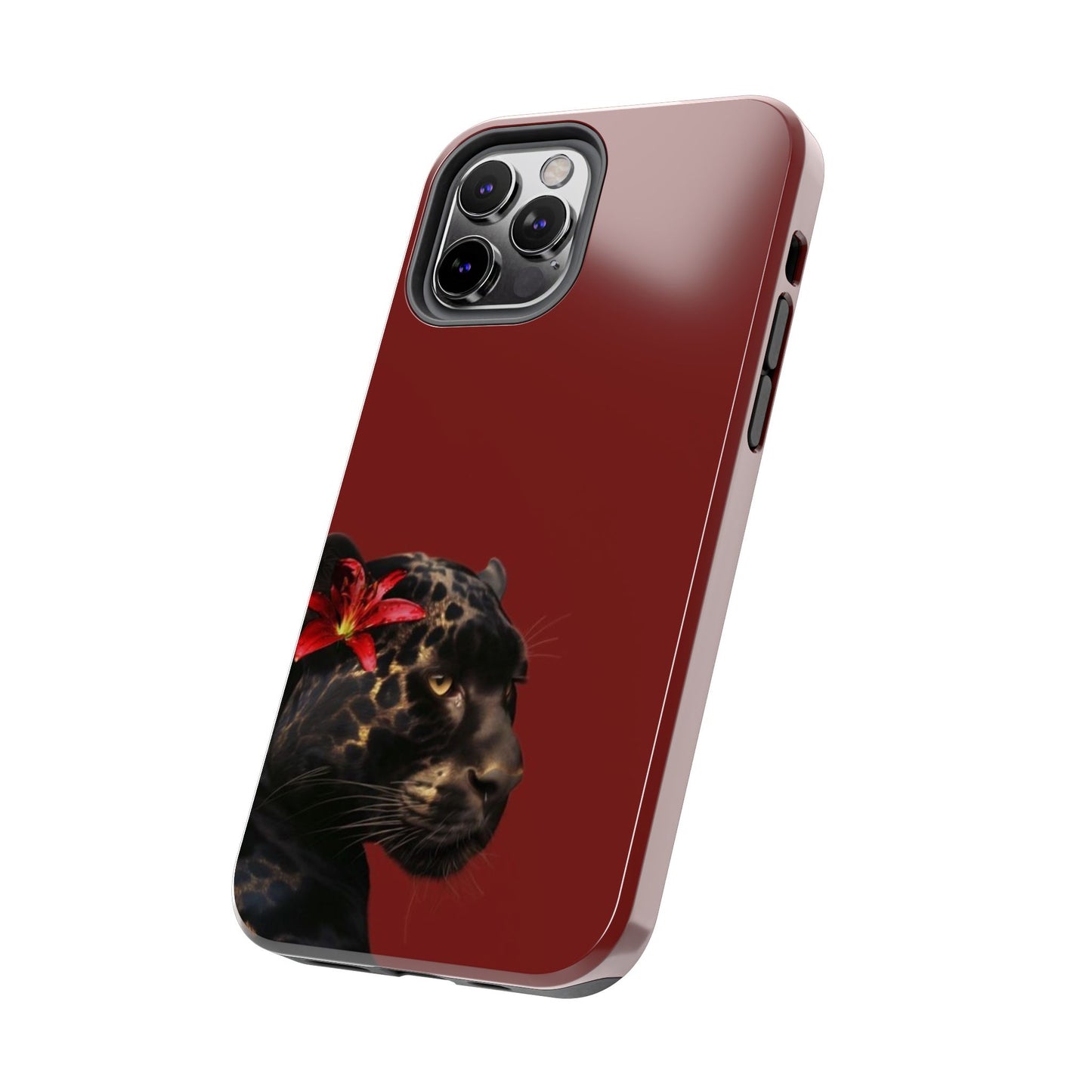 Wild Elegance Tough Phone Case with Panther Design