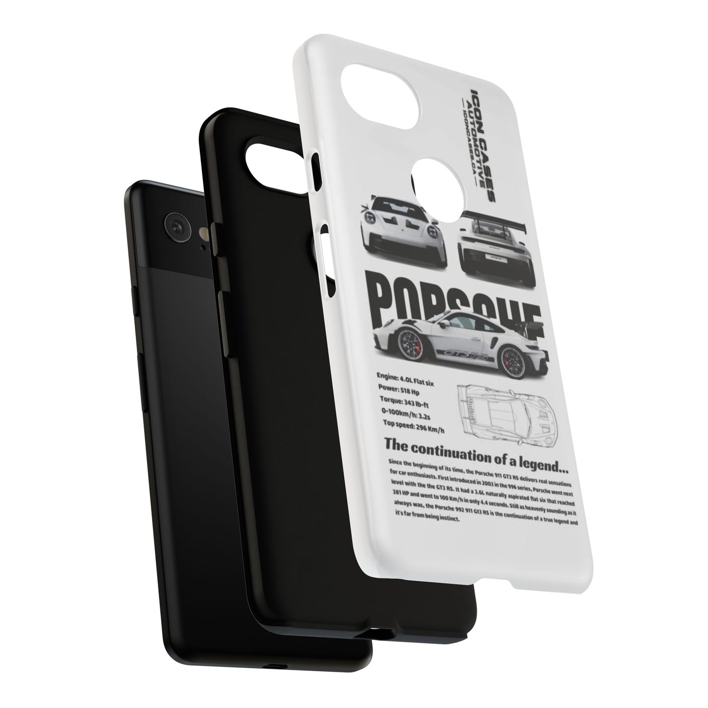 Porsche Phone Case, Tough Car Lover's Gift, Racing Enthusiast Accessory, Durable Auto Merchandise, Birthday Gift for Him