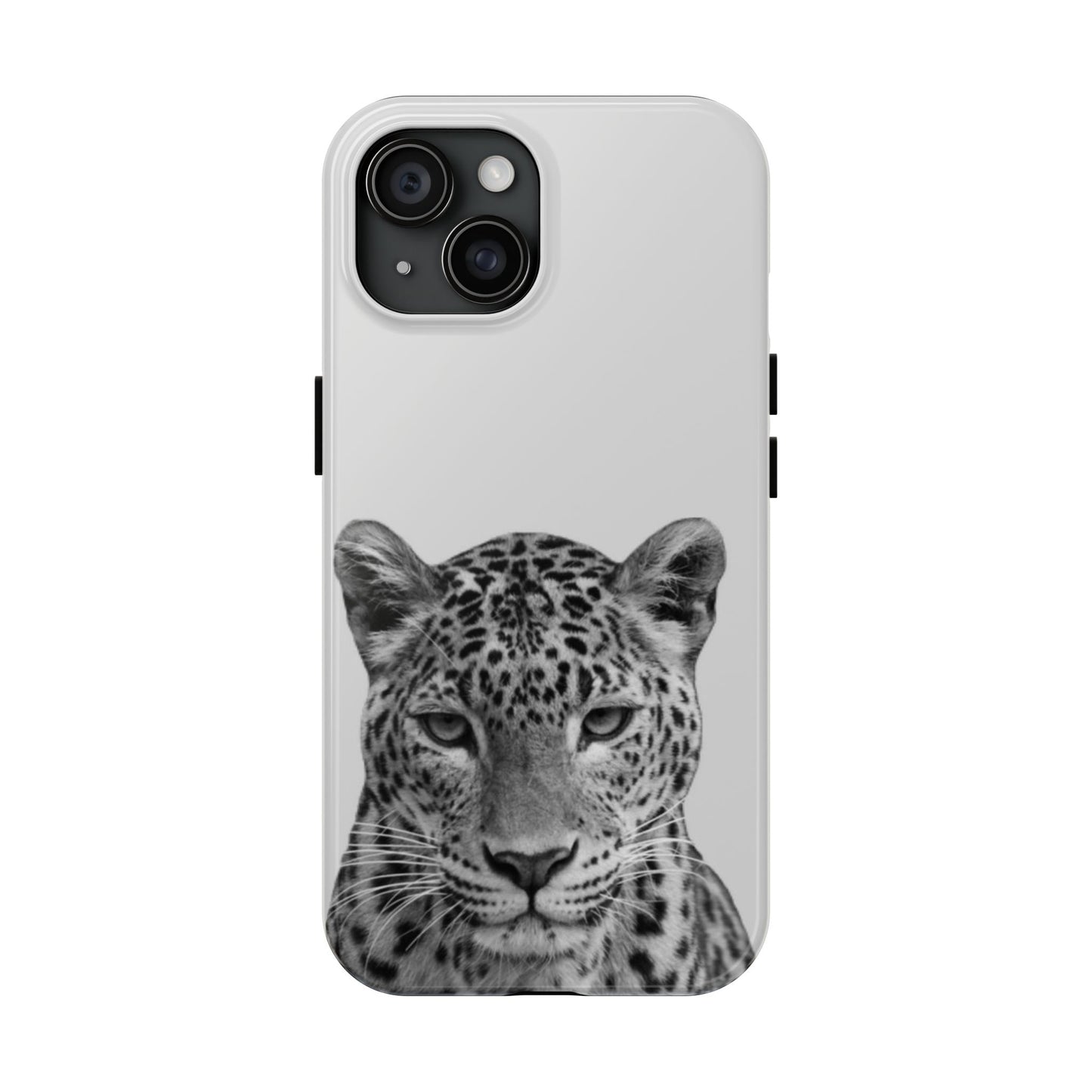 Stylish Tough Phone Case with Majestic Leopard Design