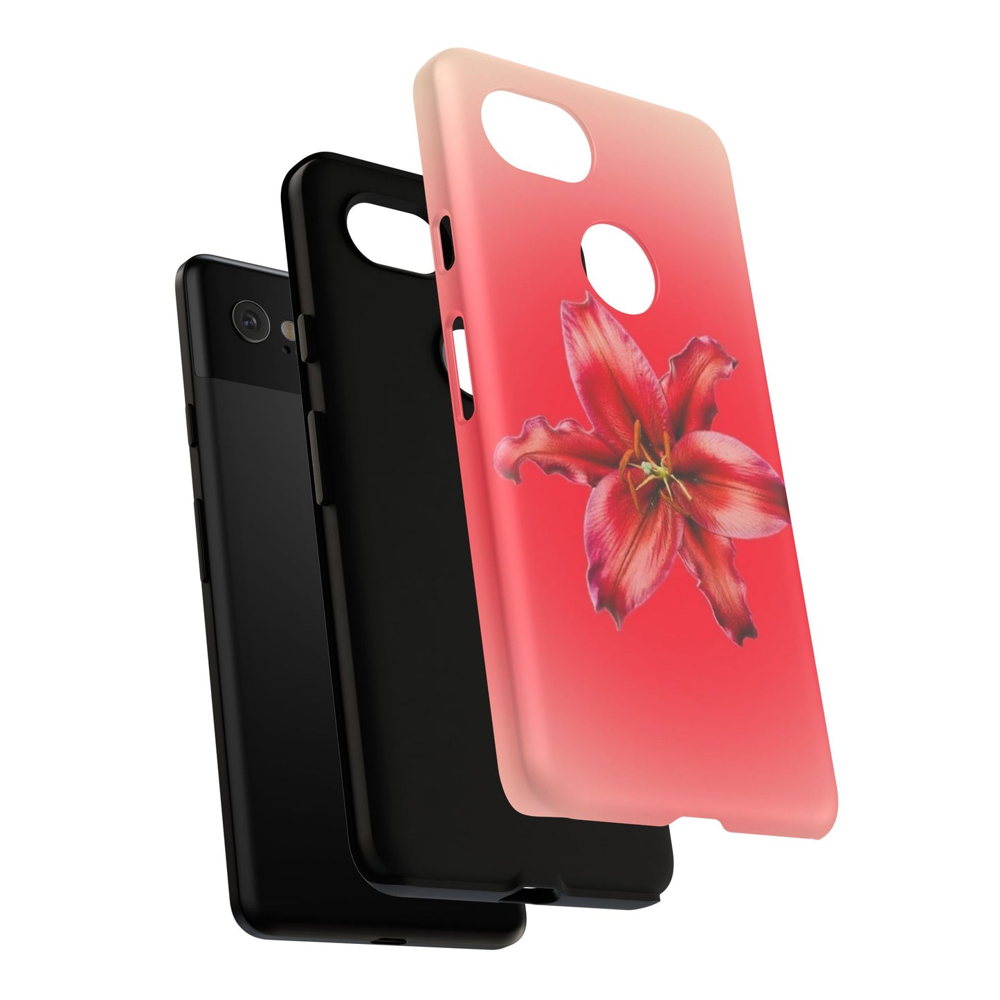Phone Case - Vibrant Red Lily Glossy & Matte Tough Case