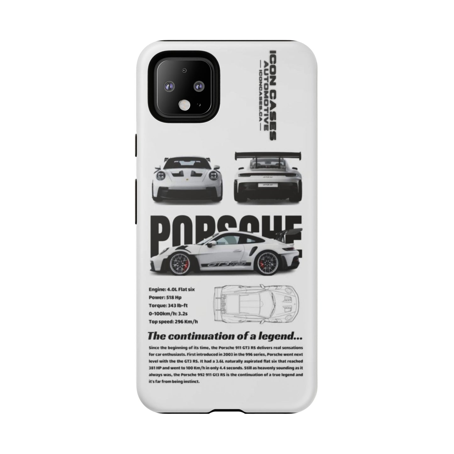 Porsche Phone Case, Tough Car Lover's Gift, Racing Enthusiast Accessory, Durable Auto Merchandise, Birthday Gift for Him
