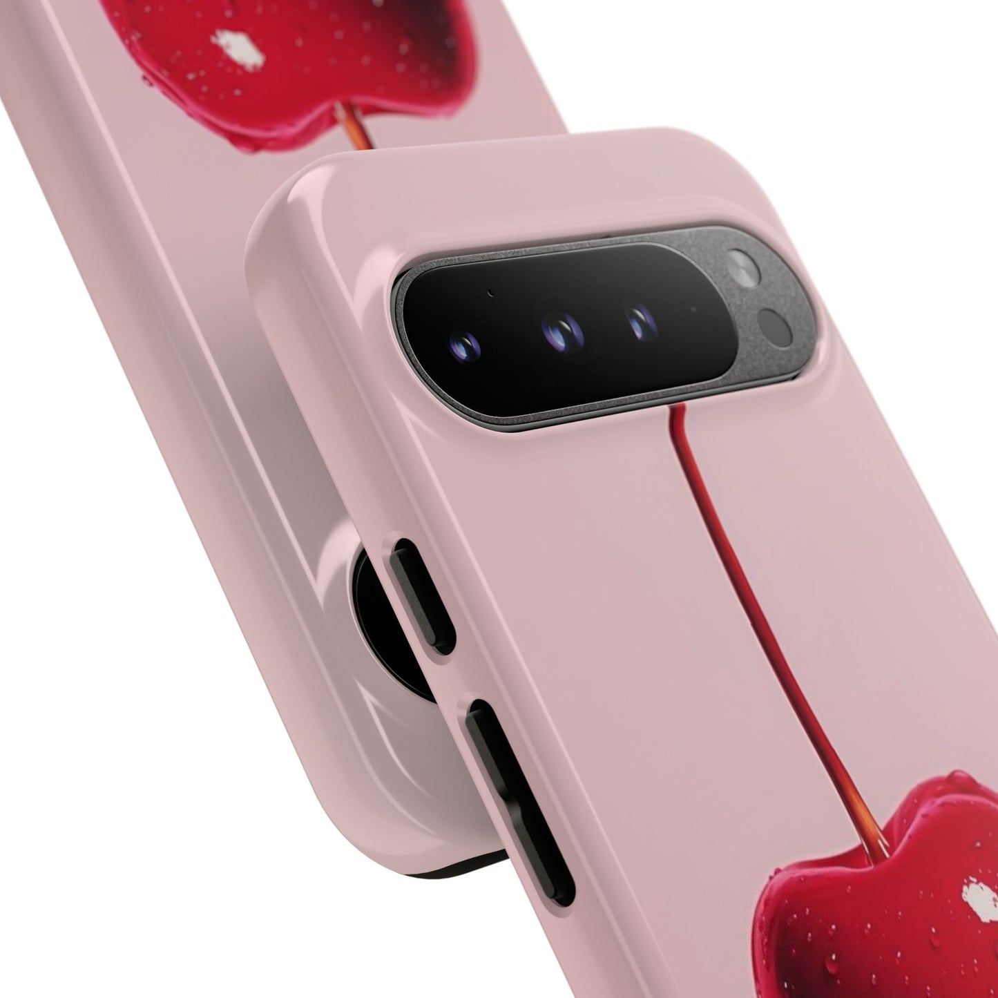 Cherry Drip Phone Case, Tough Phone Cover, Cute Cherry Accessory, Trendy Mobile Case, Kawaii Phone Case, Gift for Her