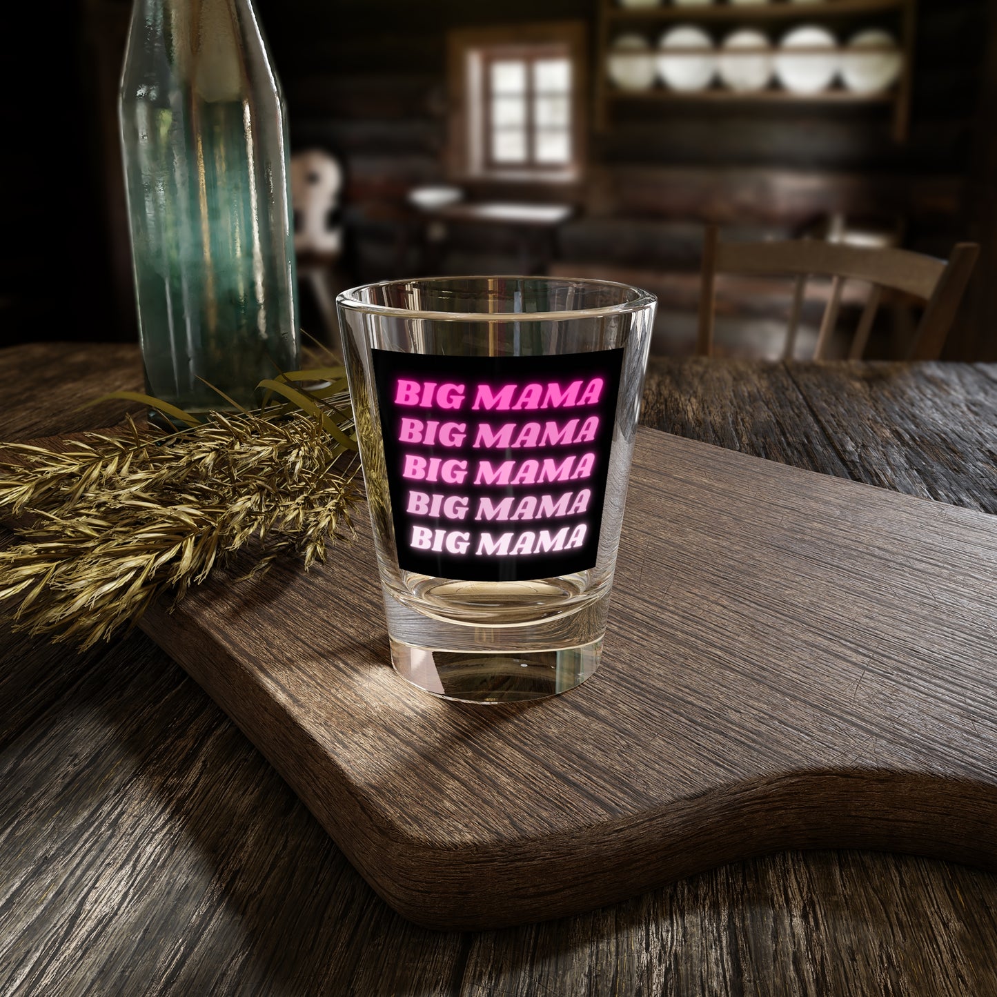 Fun Pink "Big Mama" Shot Glass for Party Lovers, Unique Gift for Moms, Fun Cocktails, Birthday Celebrations, Bachelorette Parties