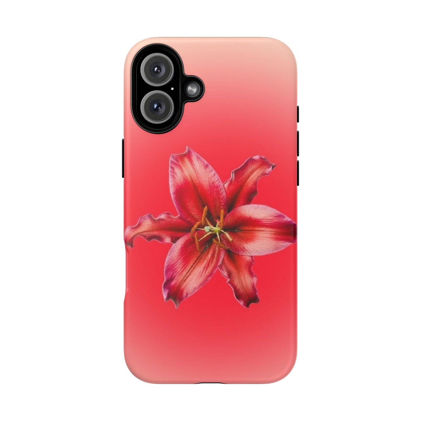 Phone Case - Vibrant Red Lily Glossy & Matte Tough Case