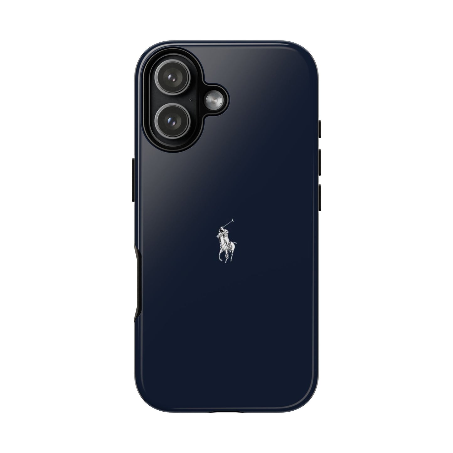 Navy Polo Logo Tough Phone Case — Slim Protective iPhone Cover