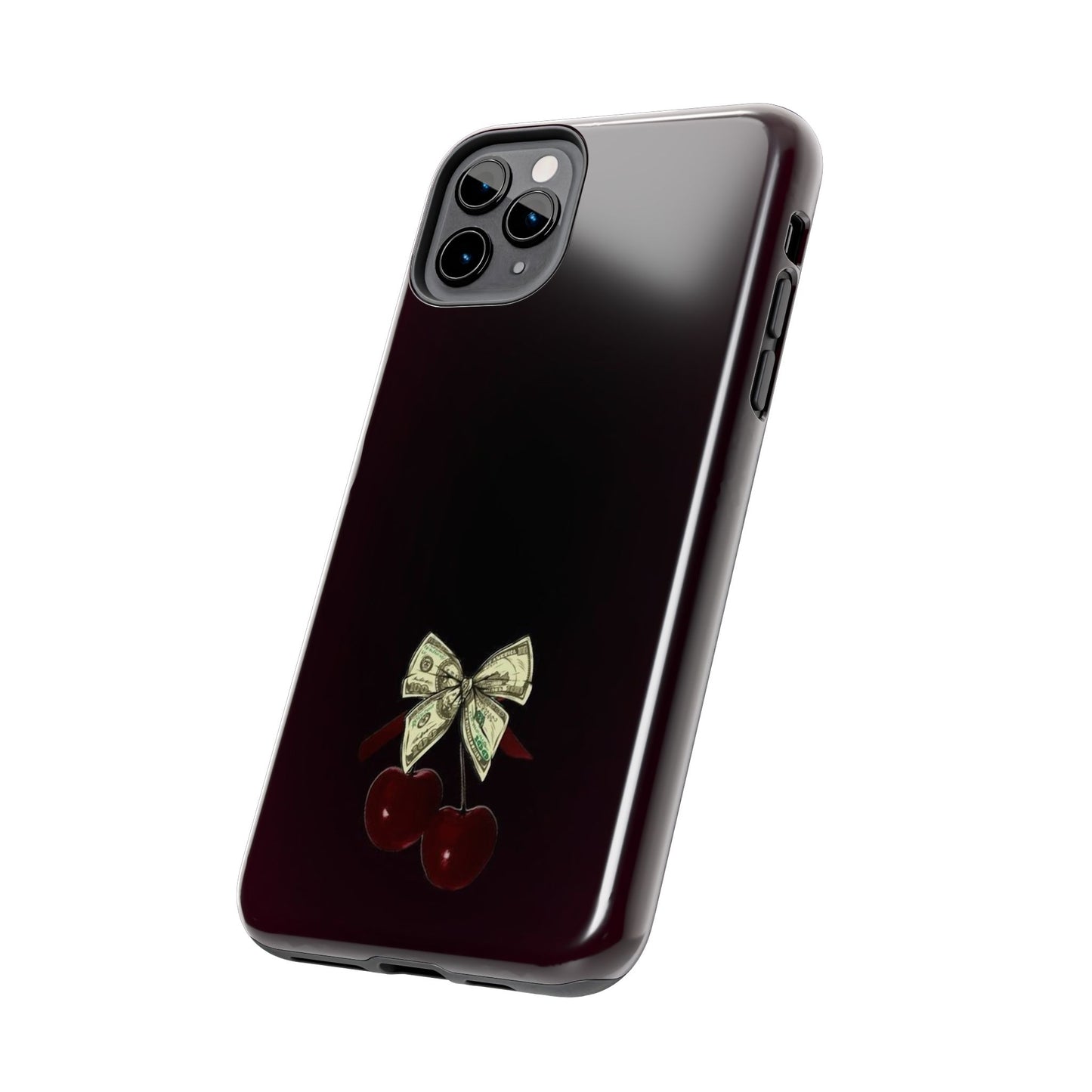 Cherry Bow Tough Phone Case - Stylish & Durable Protection