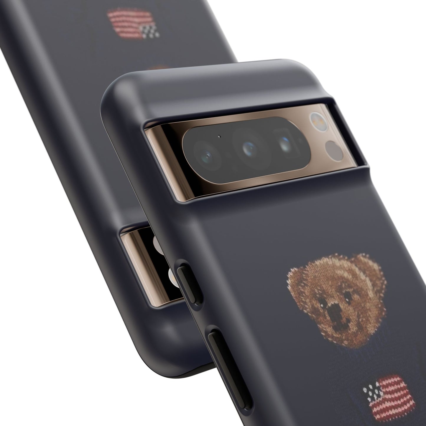 Patriotic Polo Bear Phone Case — Navy Protective Tough Case