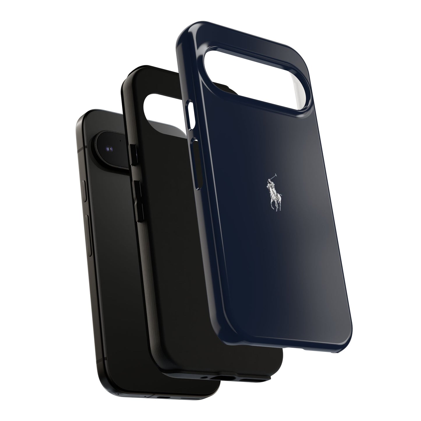 Navy Polo Logo Tough Phone Case — Slim Protective iPhone Cover