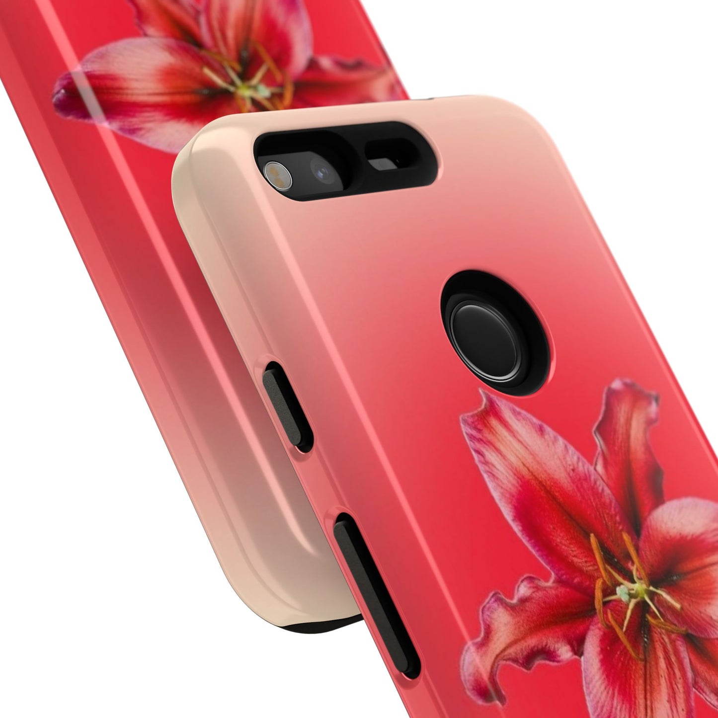 Phone Case - Vibrant Red Lily Glossy & Matte Tough Case