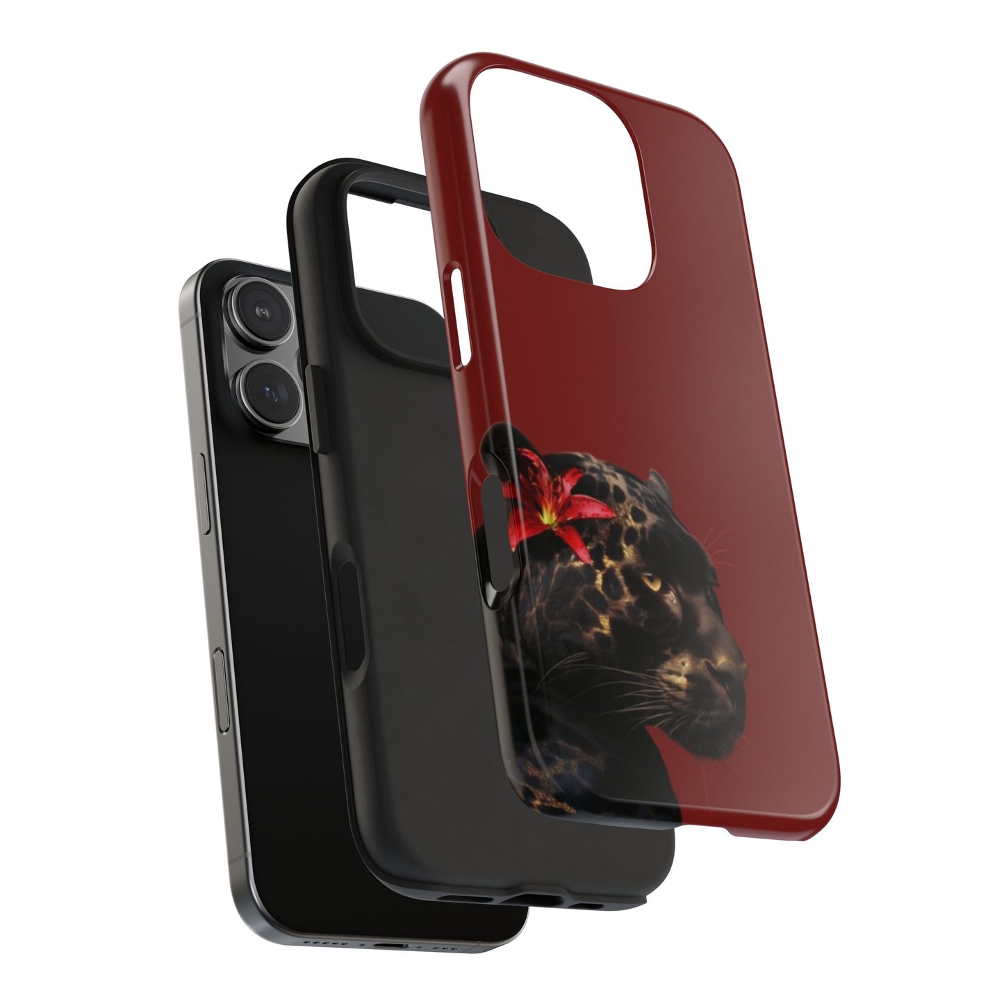 Wild Elegance Tough Phone Case with Panther Design