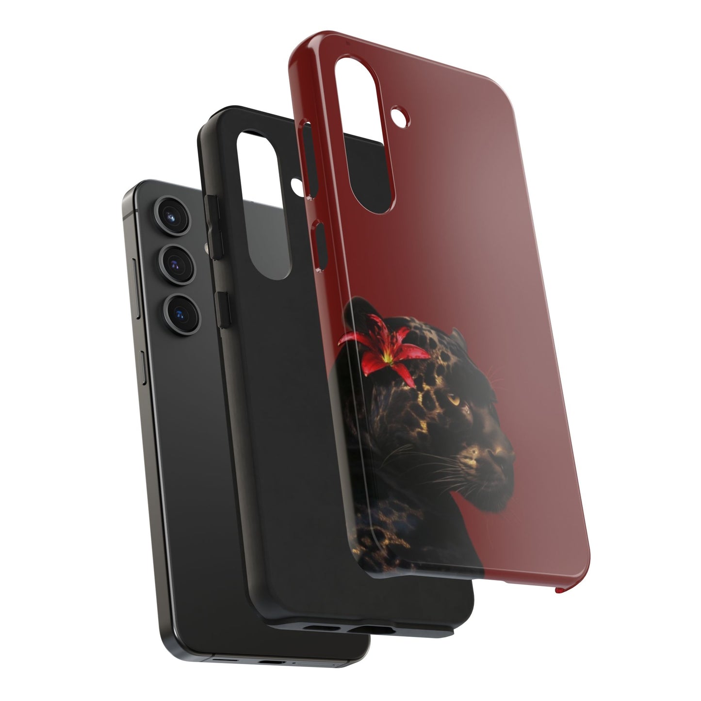 Wild Elegance Tough Phone Case with Panther Design