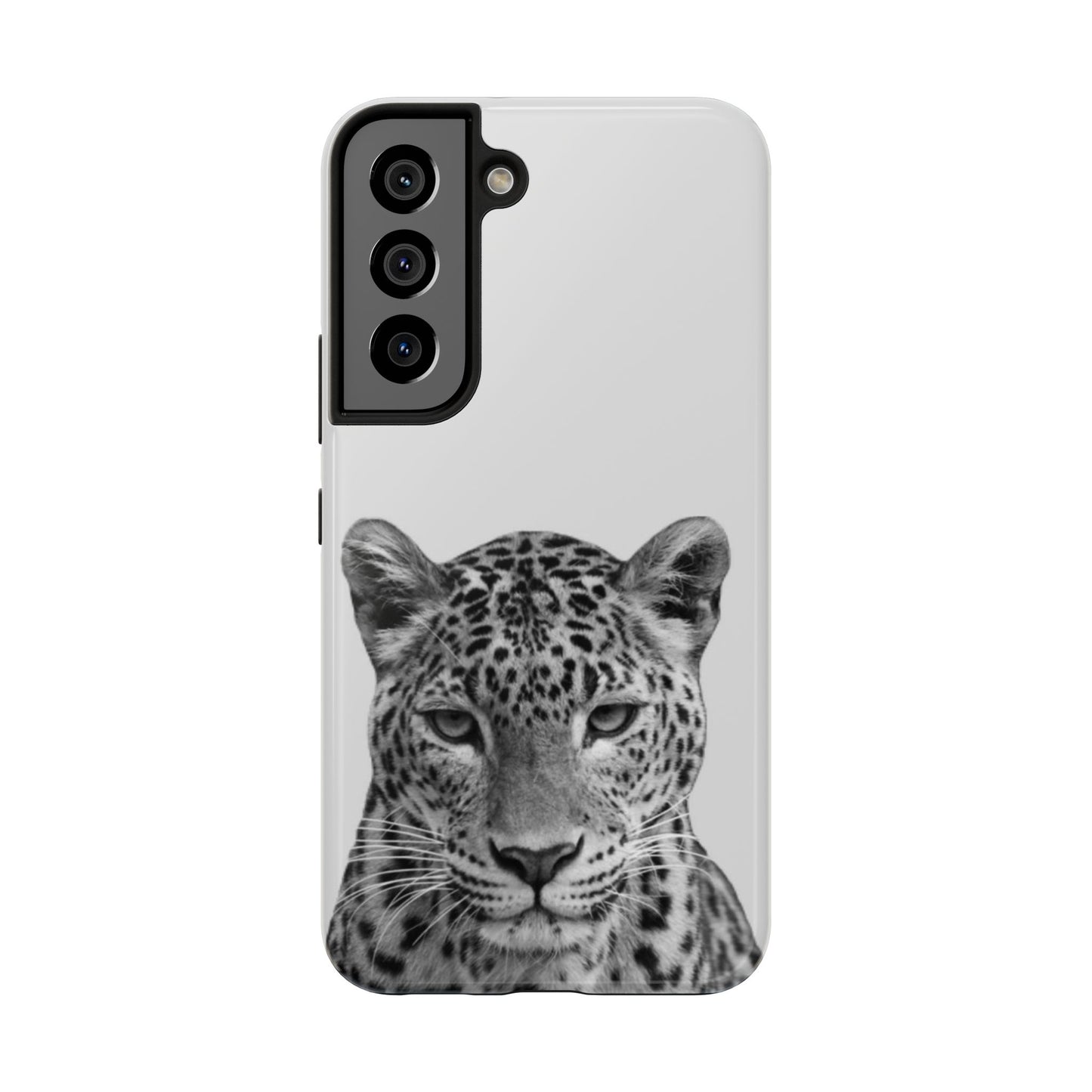 Stylish Tough Phone Case with Majestic Leopard Design