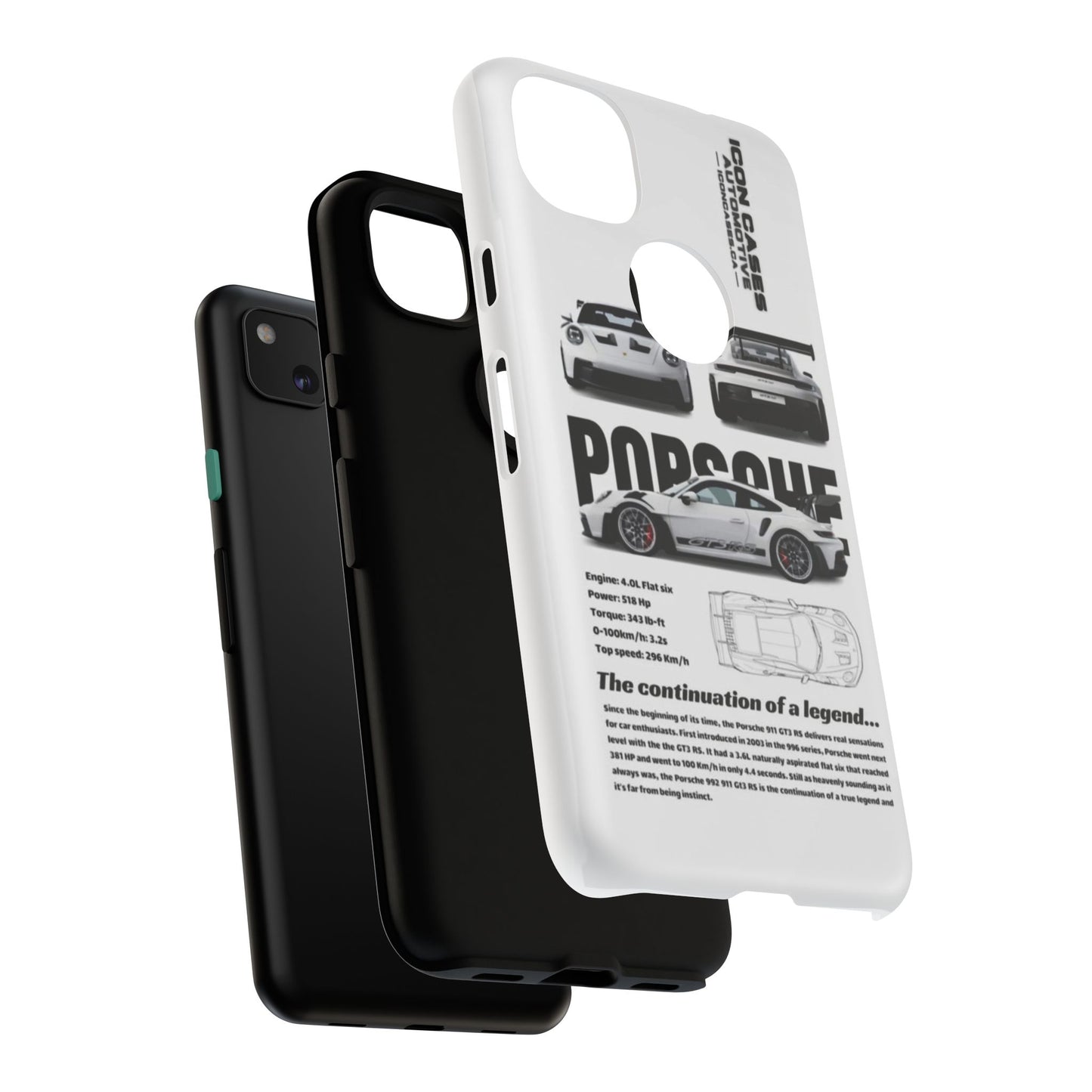 Porsche Phone Case, Tough Car Lover's Gift, Racing Enthusiast Accessory, Durable Auto Merchandise, Birthday Gift for Him