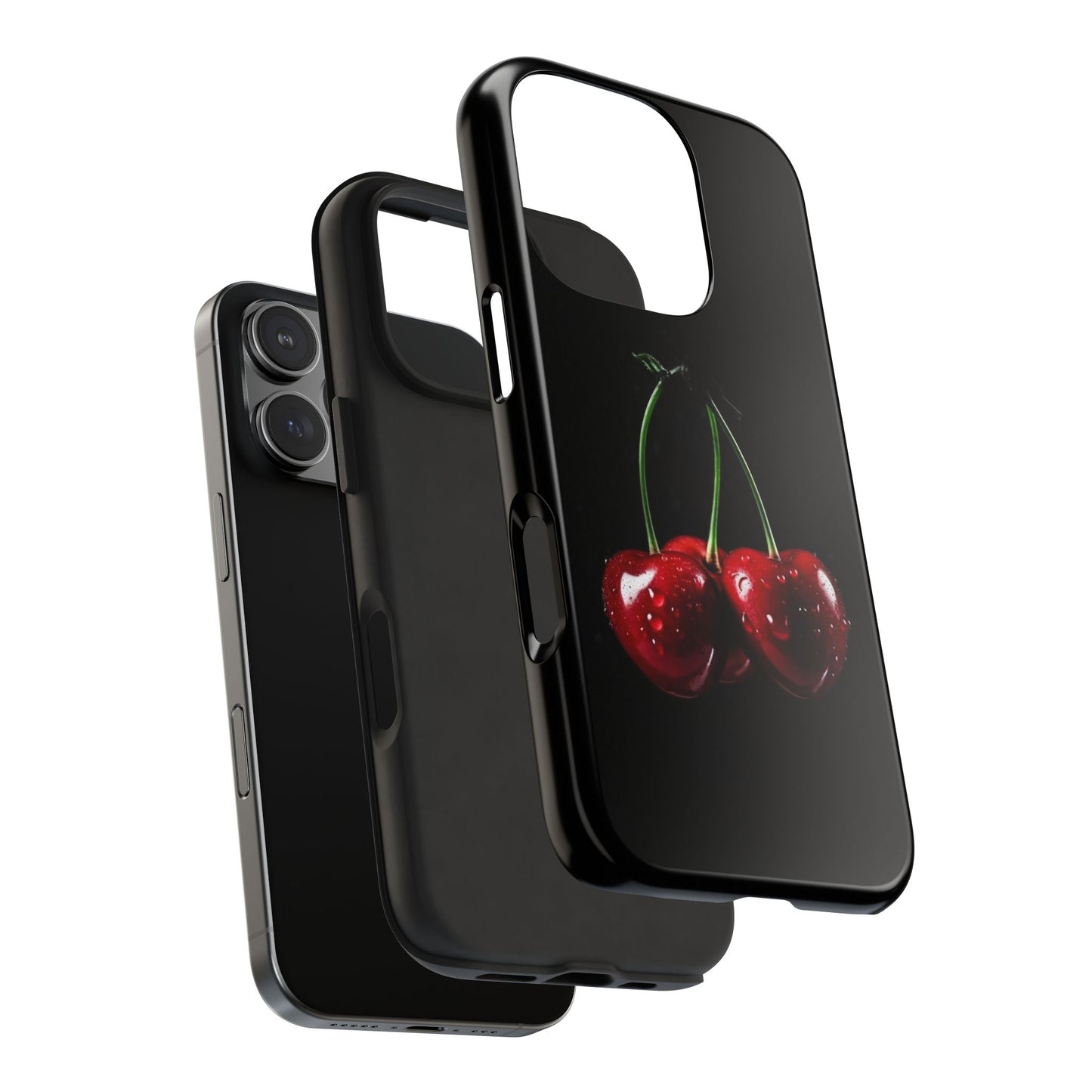 Cherry Splash Tough Phone Case - Durable, Stylish Protection