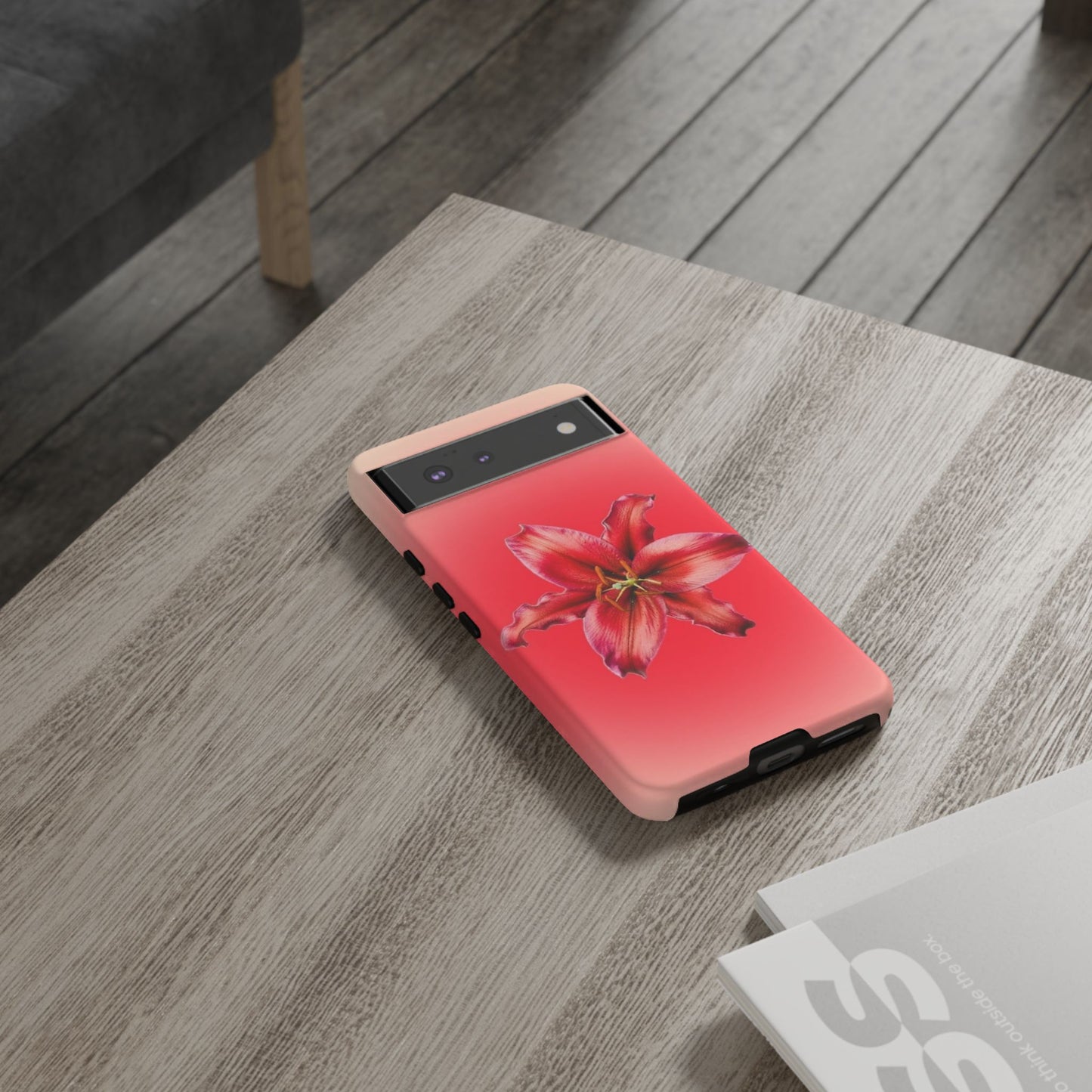 Phone Case - Vibrant Red Lily Glossy & Matte Tough Case