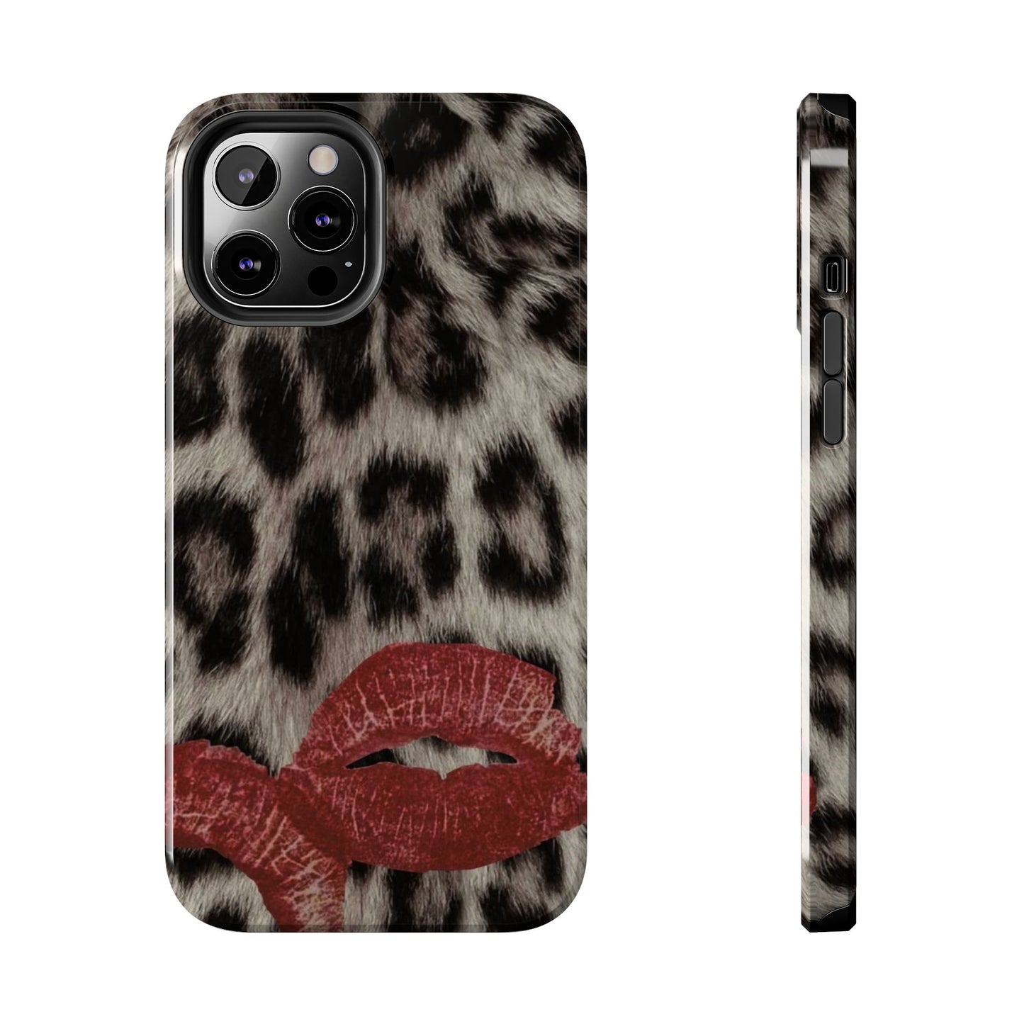 Wild Kiss Leopard Print Phone Case - Tough, Stylish Protection for Trendsetters