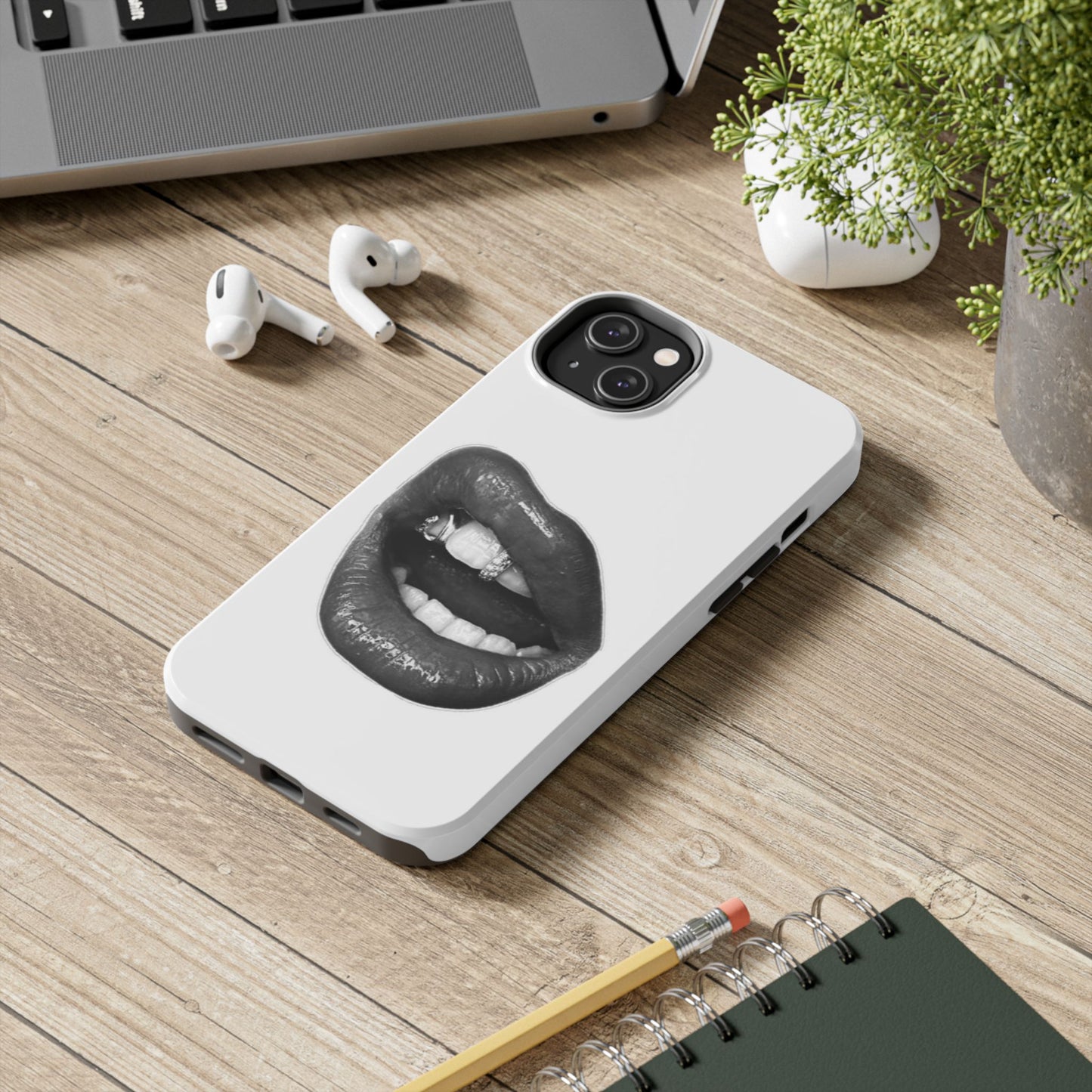 Bold Lip Art Tough Phone Case - Stylish & Protective Cover for Trendsetters