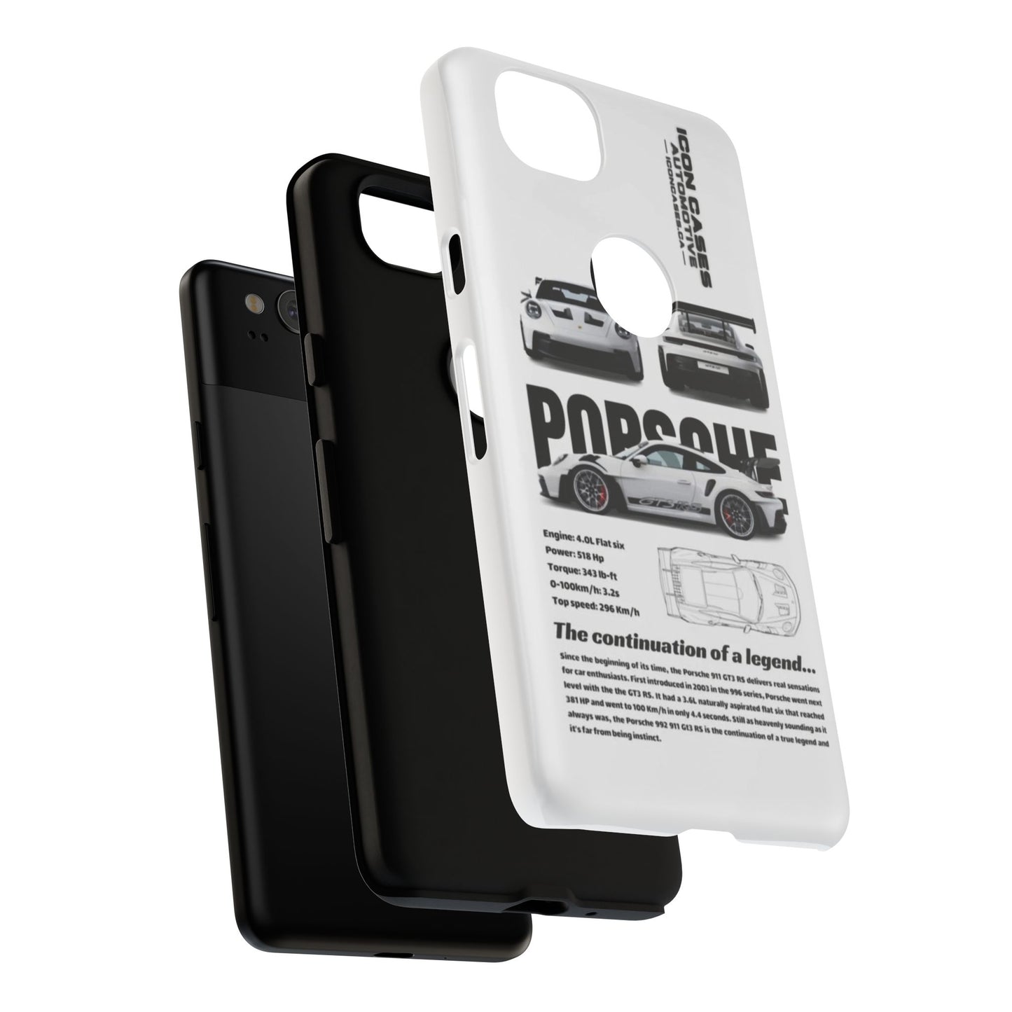 Porsche Phone Case, Tough Car Lover's Gift, Racing Enthusiast Accessory, Durable Auto Merchandise, Birthday Gift for Him