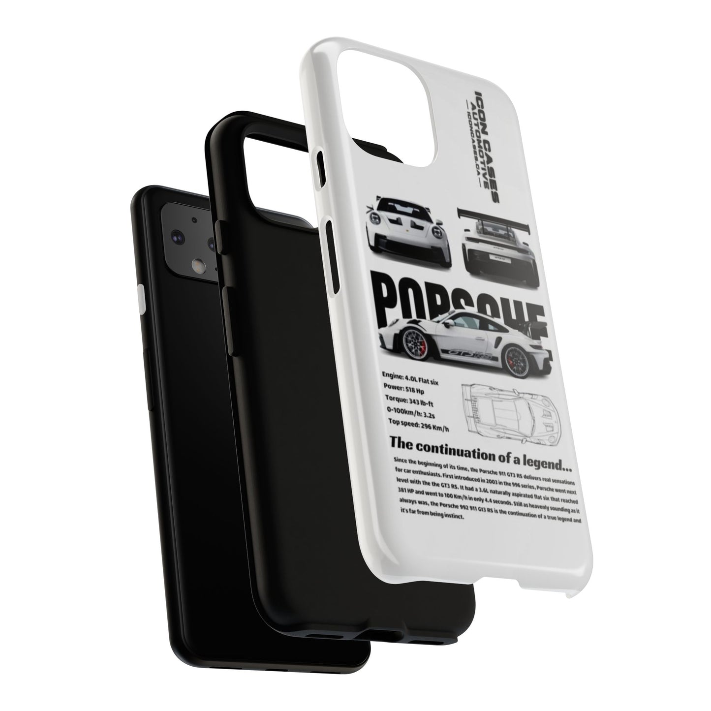 Porsche Phone Case, Tough Car Lover's Gift, Racing Enthusiast Accessory, Durable Auto Merchandise, Birthday Gift for Him