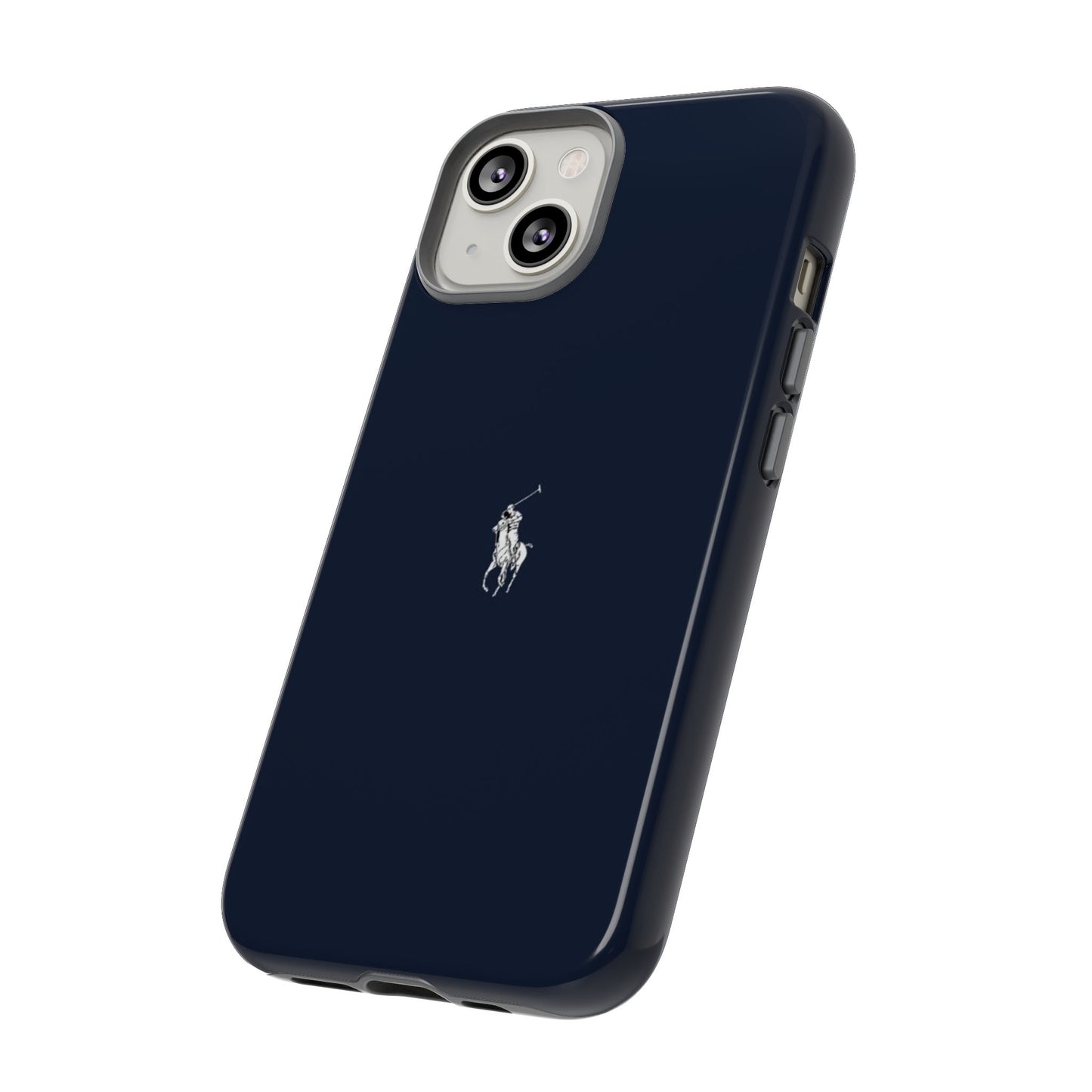Navy Polo Logo Tough Phone Case — Slim Protective iPhone Cover