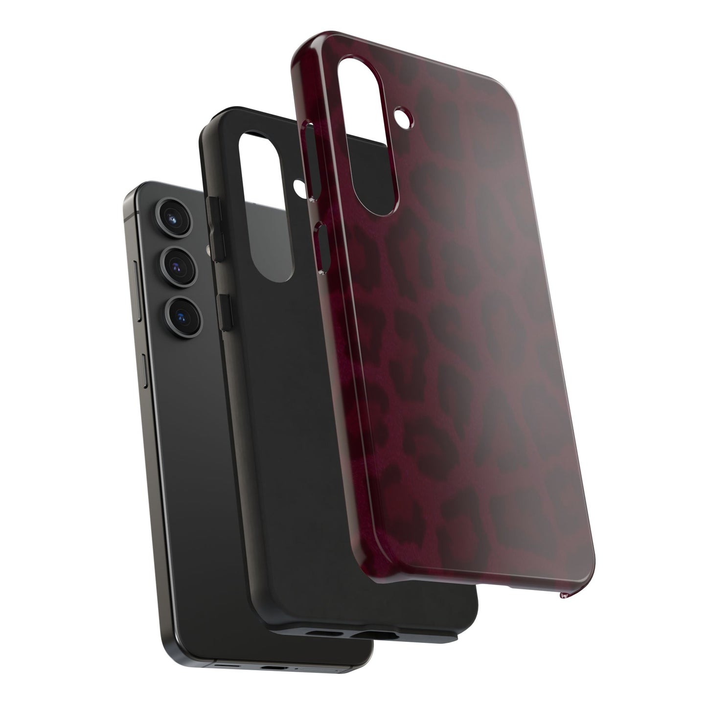 Chic Leopard Print Tough Phone Cases - Stylish Protection for Your Device