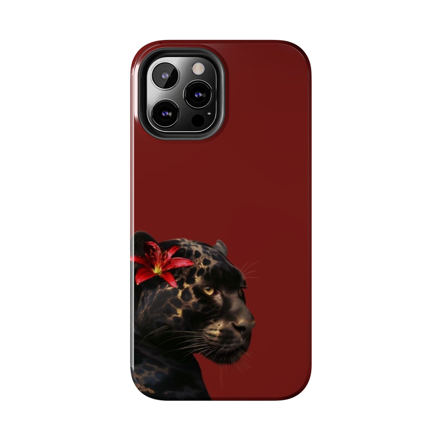 Wild Elegance Tough Phone Case with Panther Design