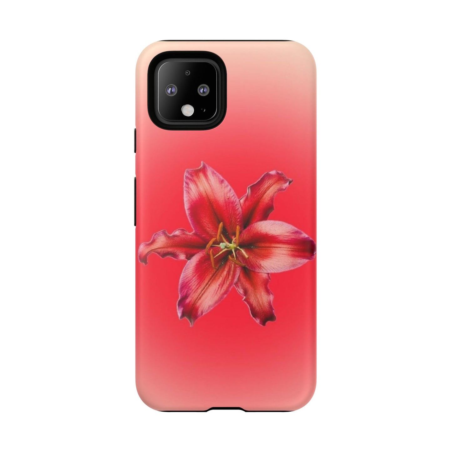 Phone Case - Vibrant Red Lily Glossy & Matte Tough Case
