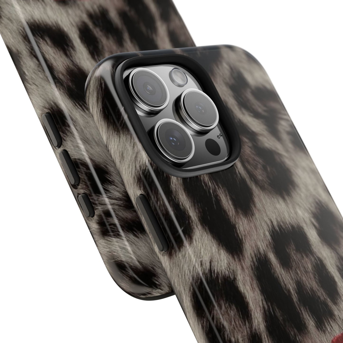 Wild Kiss Leopard Print Phone Case - Tough, Stylish Protection for Trendsetters