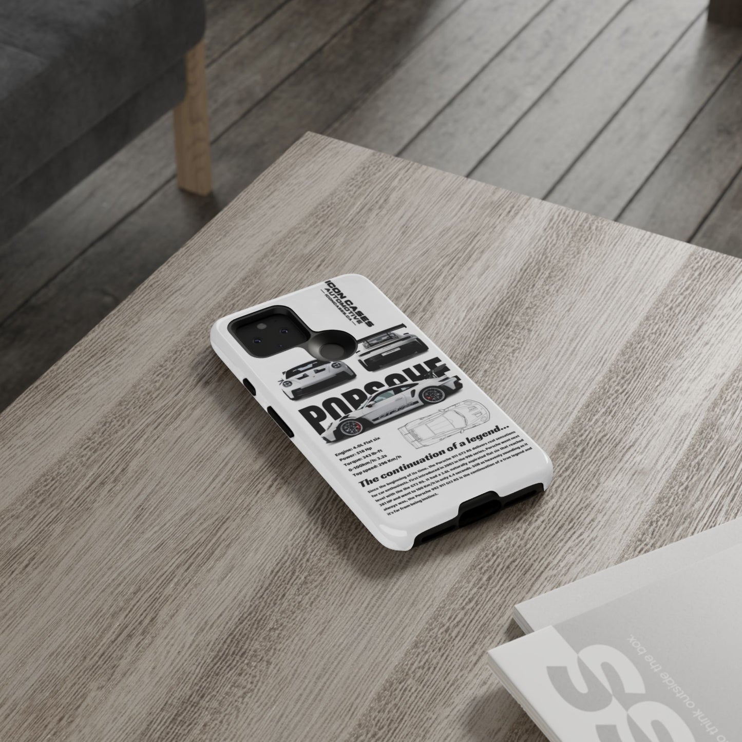 Porsche Phone Case, Tough Car Lover's Gift, Racing Enthusiast Accessory, Durable Auto Merchandise, Birthday Gift for Him