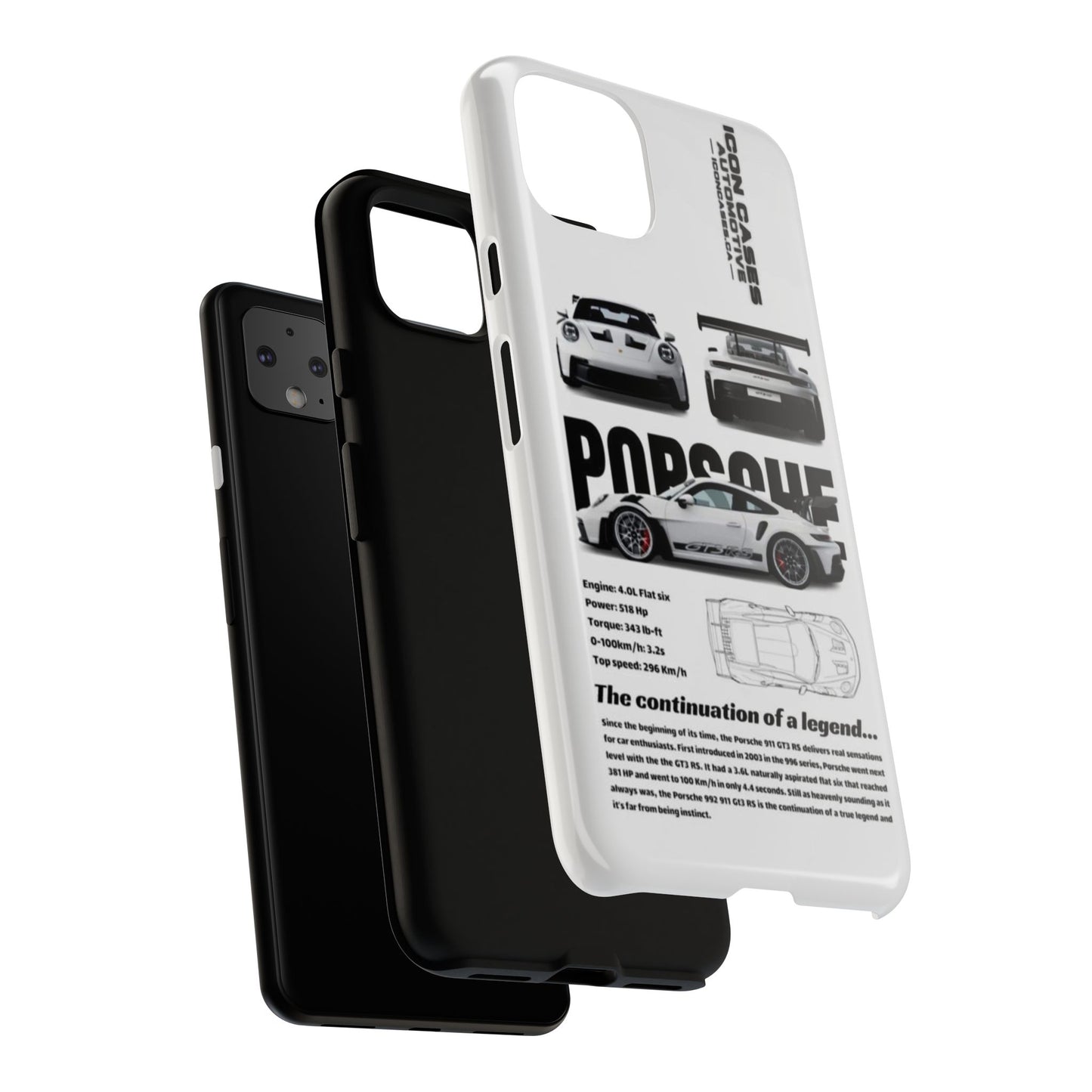 Porsche Phone Case, Tough Car Lover's Gift, Racing Enthusiast Accessory, Durable Auto Merchandise, Birthday Gift for Him