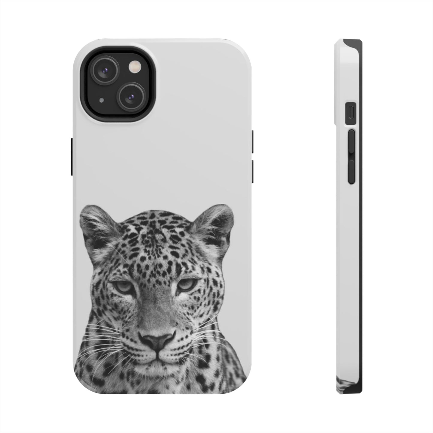 Stylish Tough Phone Case with Majestic Leopard Design