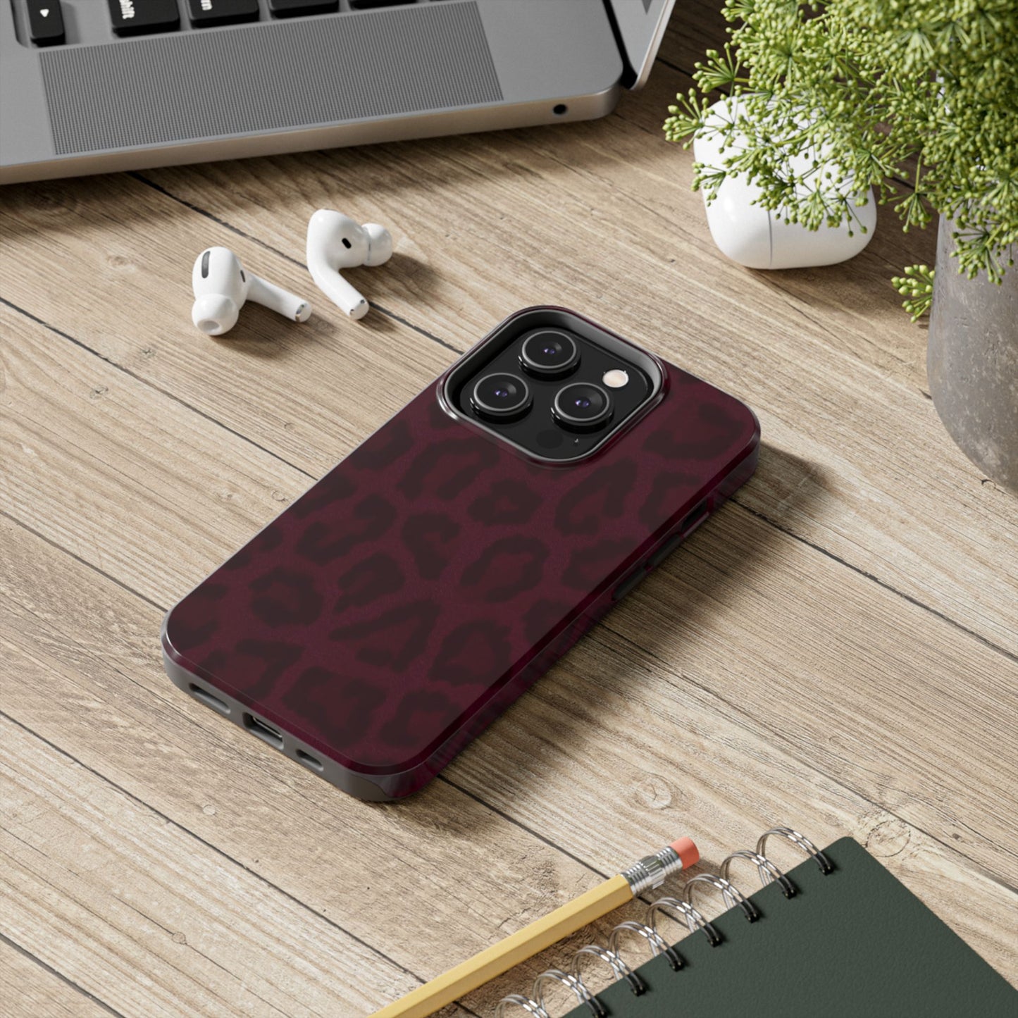 Chic Leopard Print Tough Phone Cases - Stylish Protection for Your Device