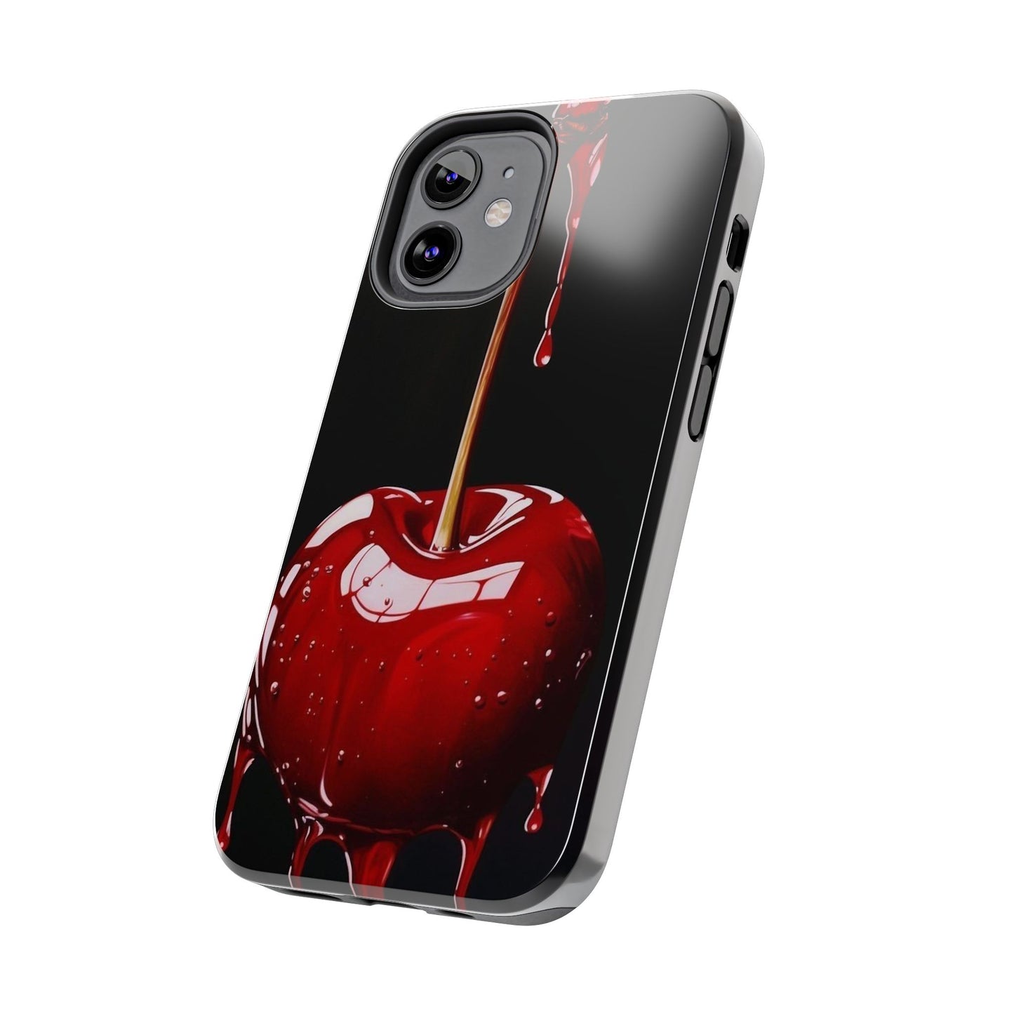 Dripping Cherry Tough Phone Case - Stylish Protection for Your Device