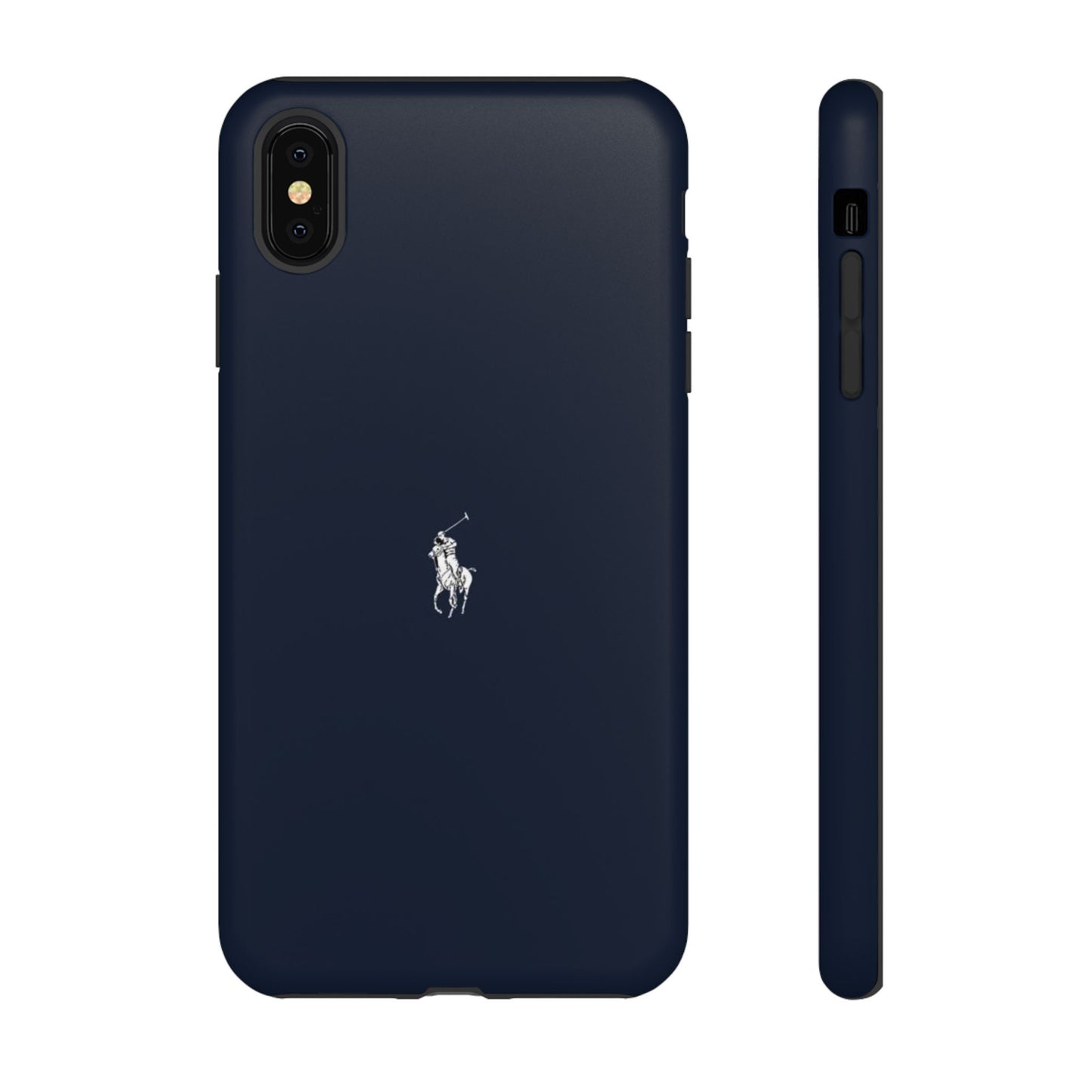Navy Polo Logo Tough Phone Case — Slim Protective iPhone Cover