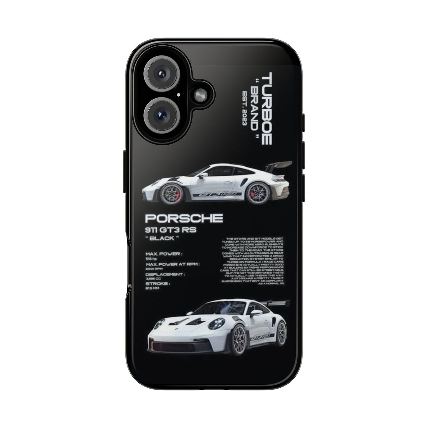 Porsche Phone Case, Tough Car Case, Automotive Gift, Racing Enthusiast Accessory, Stylish Smartphone Protection