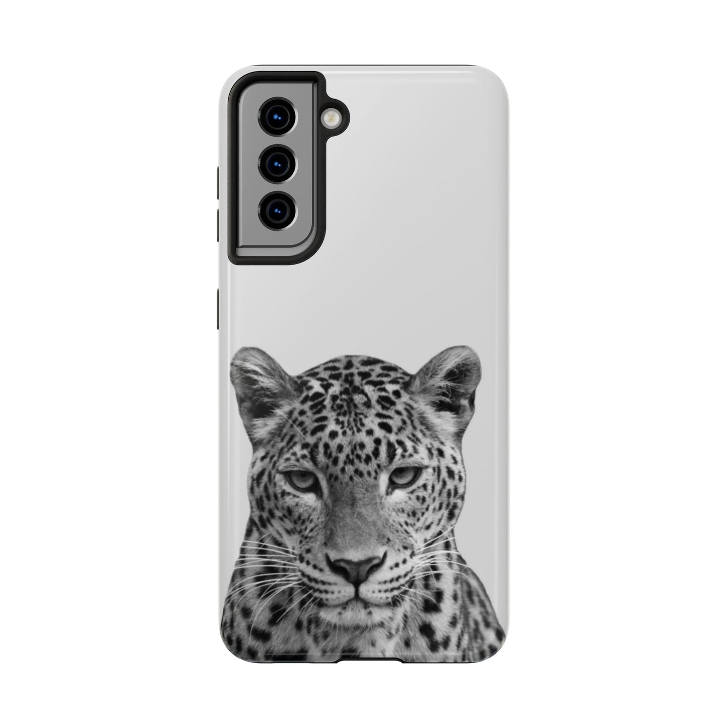 Stylish Tough Phone Case with Majestic Leopard Design