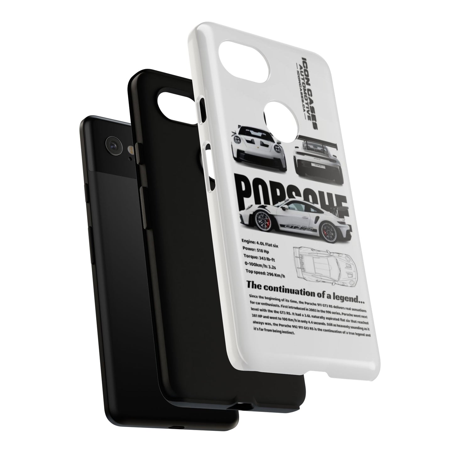 Porsche Phone Case, Tough Car Lover's Gift, Racing Enthusiast Accessory, Durable Auto Merchandise, Birthday Gift for Him