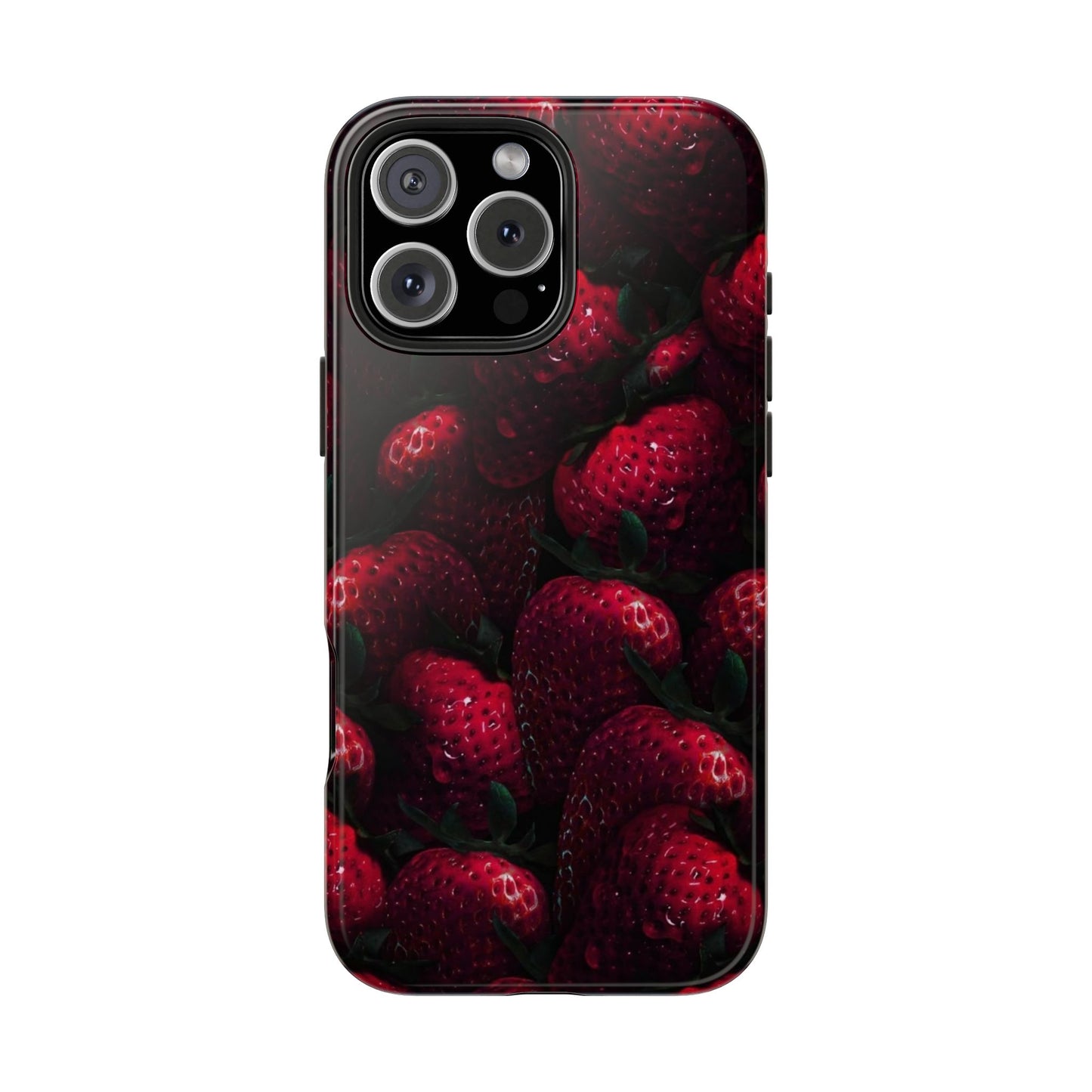 Berry Burst Tough Phone Case - Durable Protection with Strawberry Design