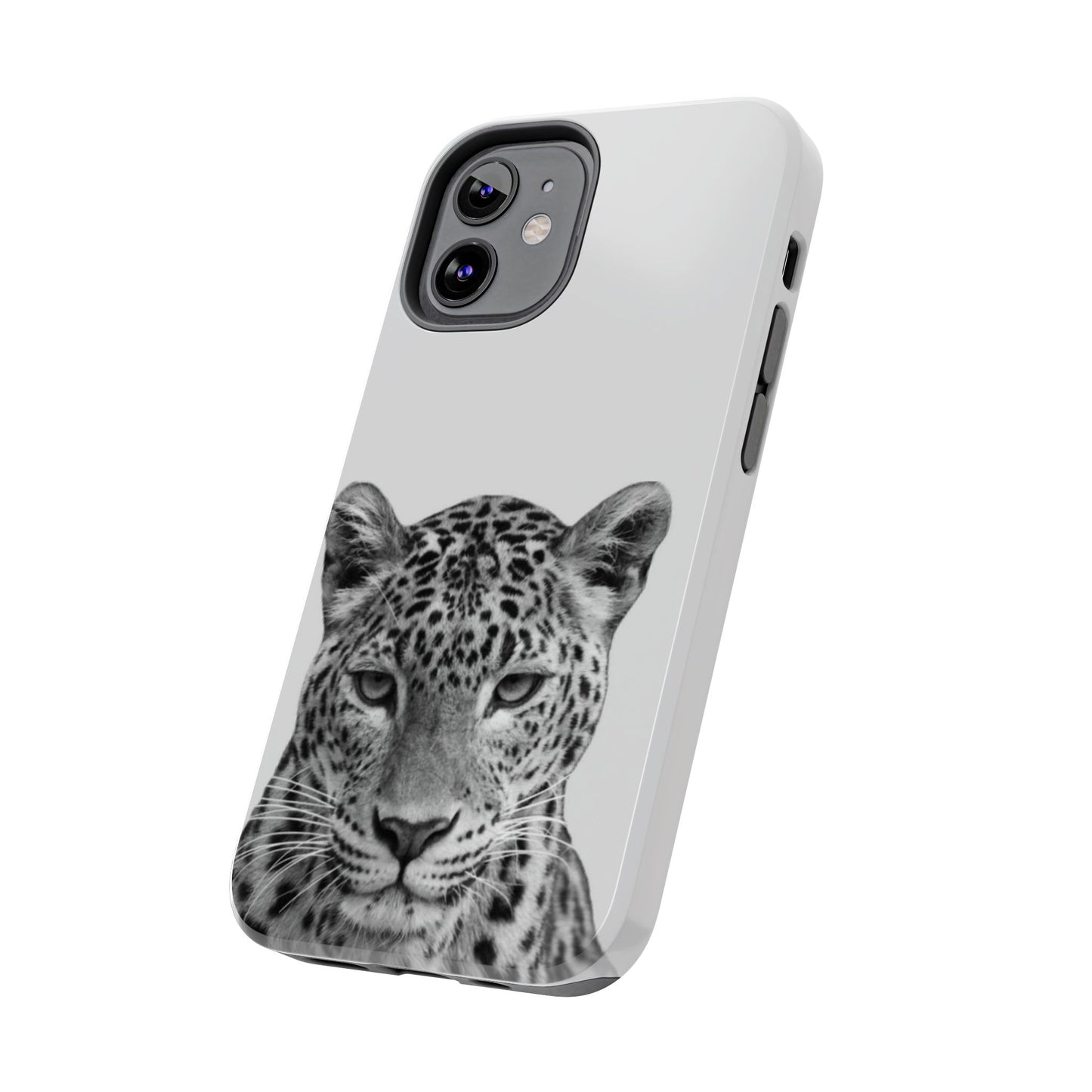 Stylish Tough Phone Case with Majestic Leopard Design