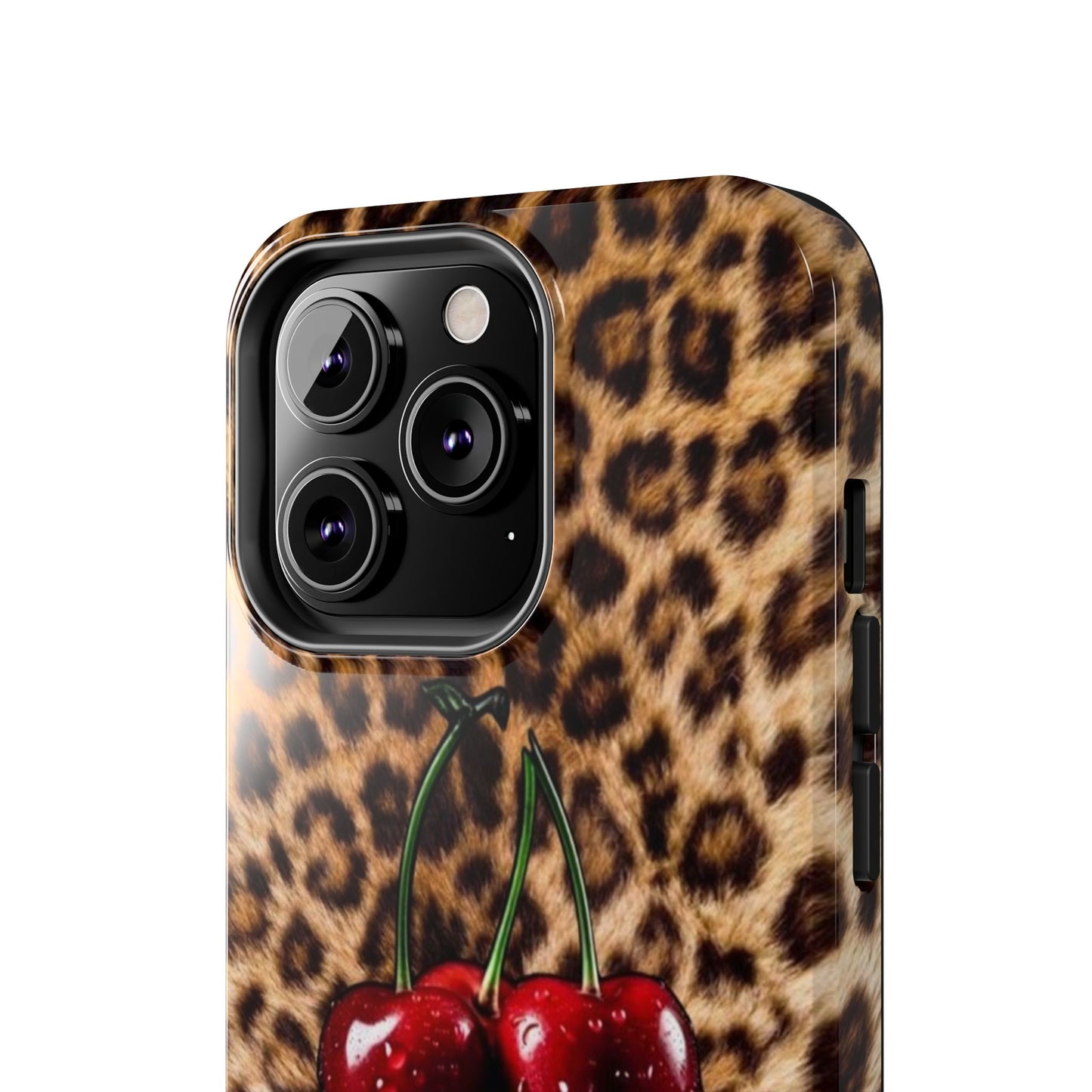 Wild Cherry Leopard Tough Phone Case - Stylish and Durable Protection