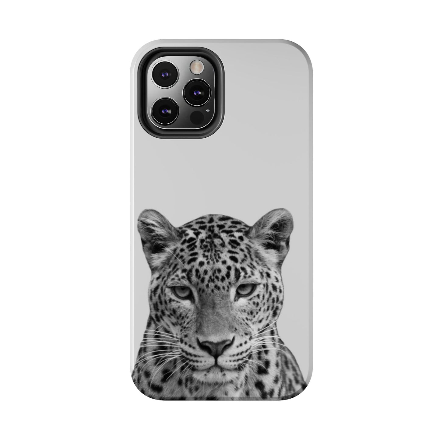 Stylish Tough Phone Case with Majestic Leopard Design