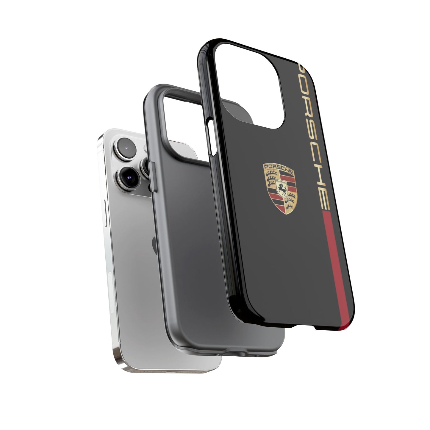 Porsche Tough Phone Case, Durable Car Lover Accessory, Protective Cover, Gift for Auto Enthusiasts, Racing Themed Phone Accessory