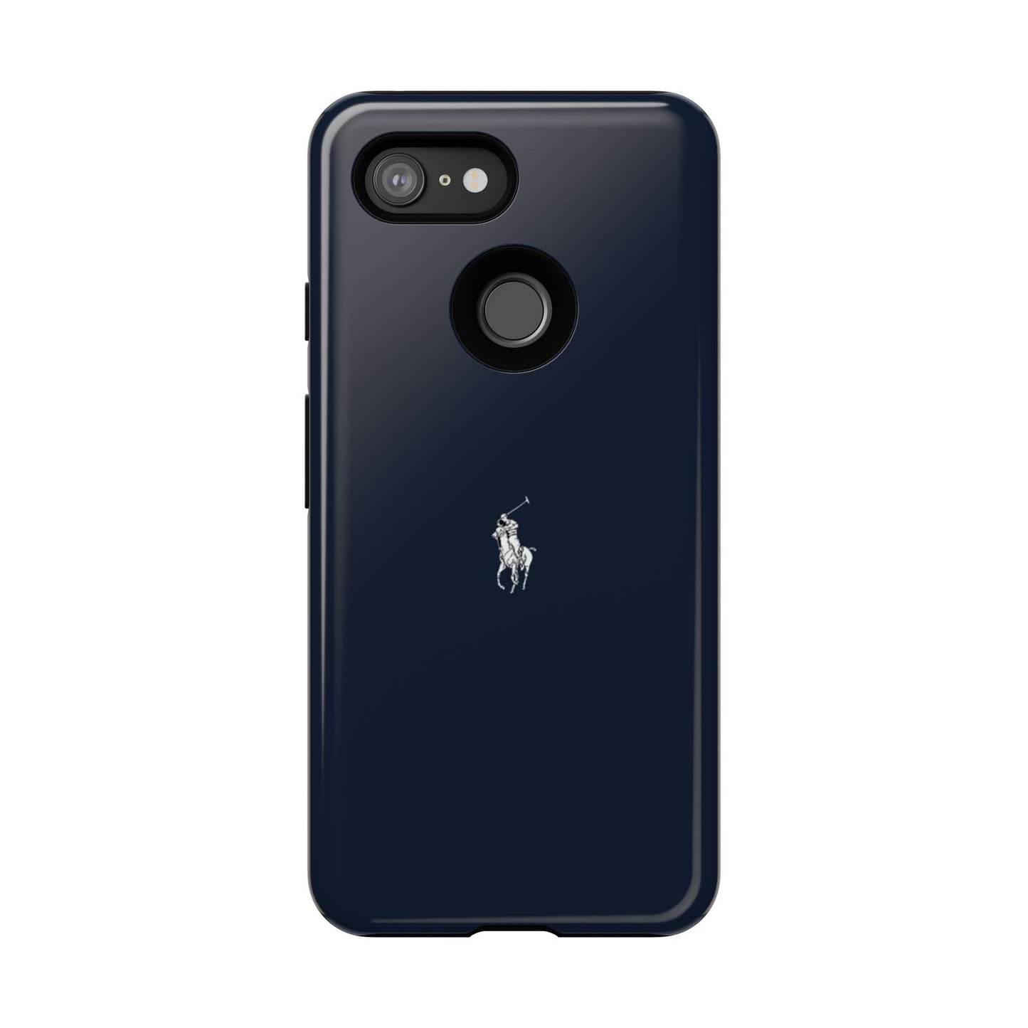 Navy Polo Logo Tough Phone Case — Slim Protective iPhone Cover