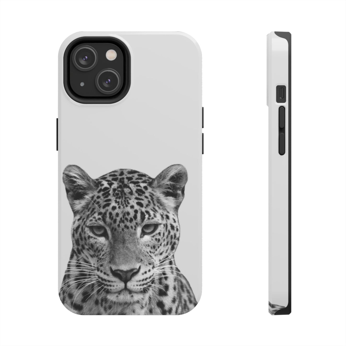 Stylish Tough Phone Case with Majestic Leopard Design
