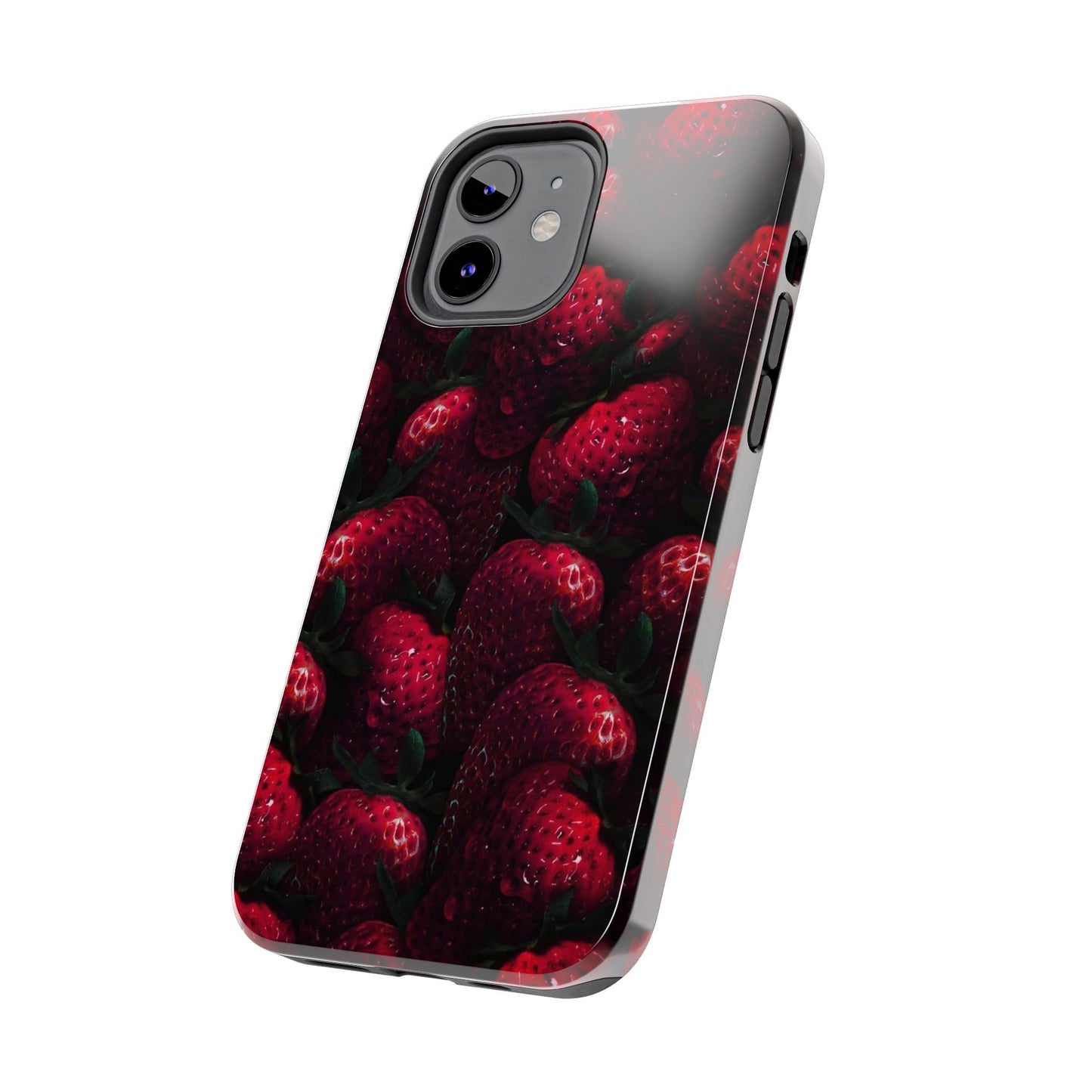 Berry Burst Tough Phone Case - Durable Protection with Strawberry Design
