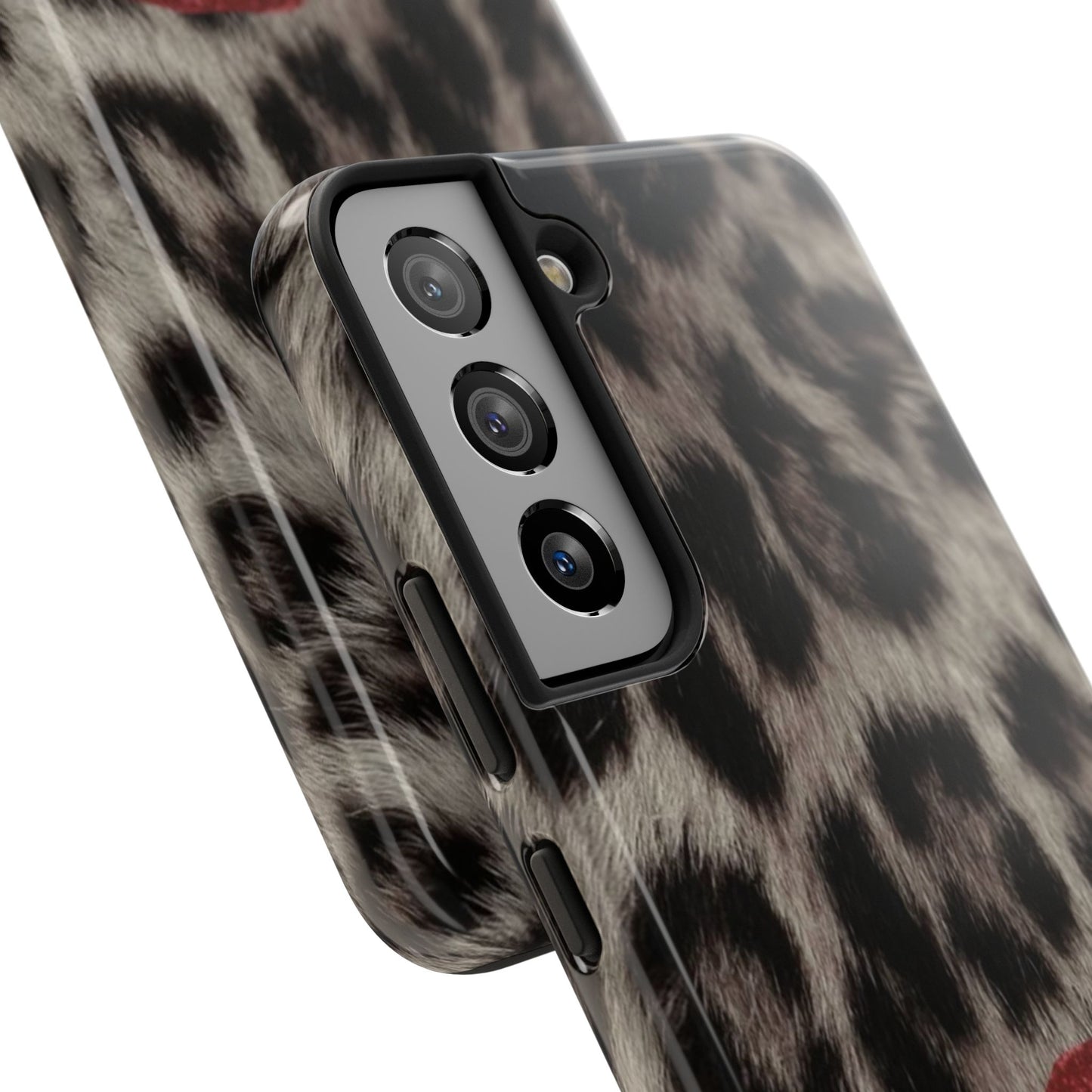 Wild Kiss Leopard Print Phone Case - Tough, Stylish Protection for Trendsetters