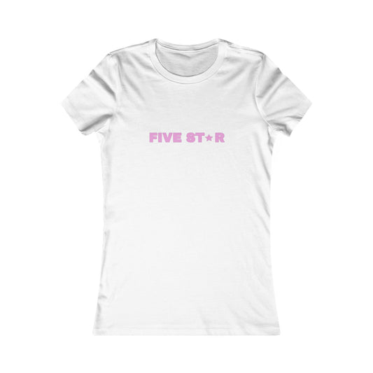 Five Star Women's Tee - Cute Casual Shirt, Gift for Her, Birthday, Everyday Wear, Trendy Graphic Tee