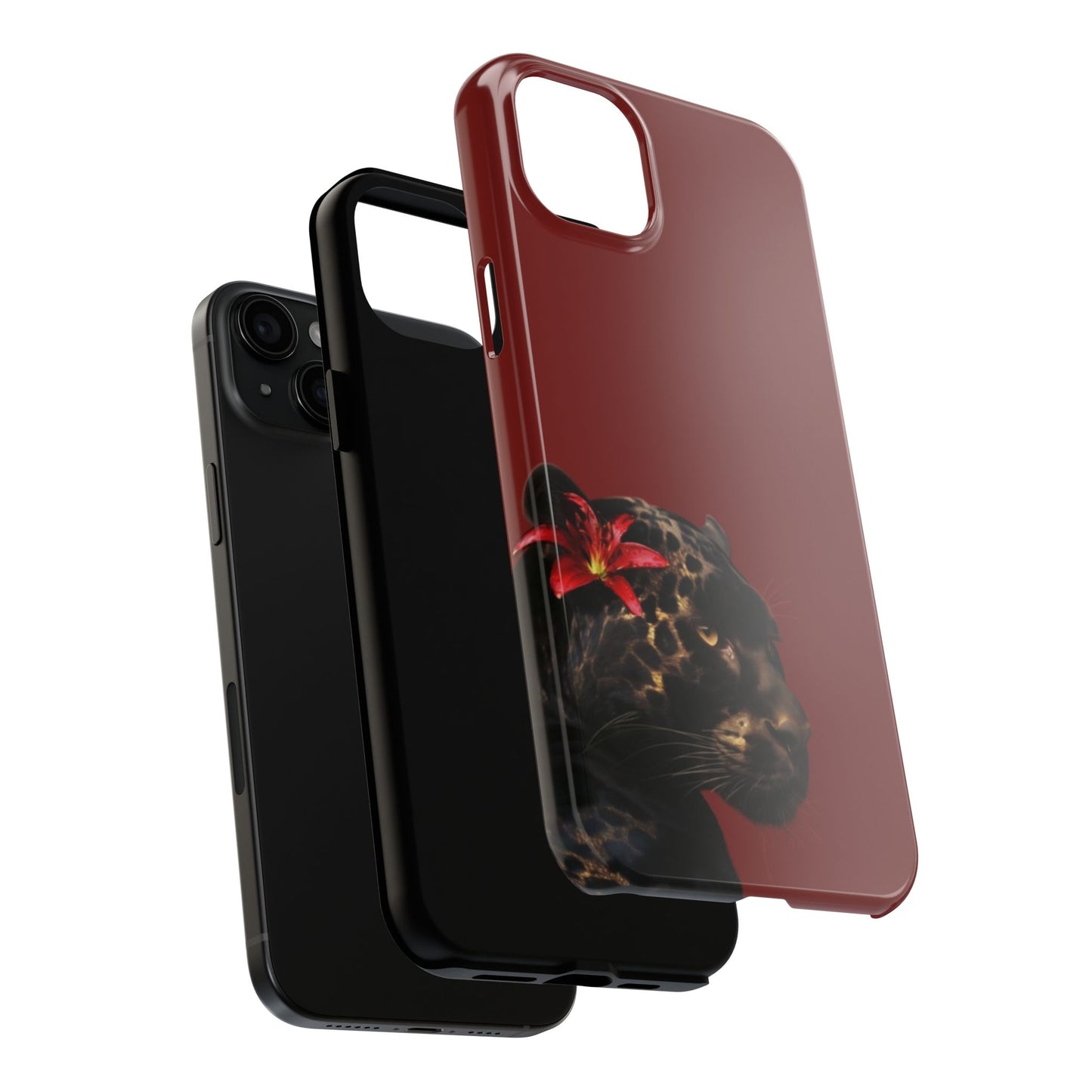 Wild Elegance Tough Phone Case with Panther Design