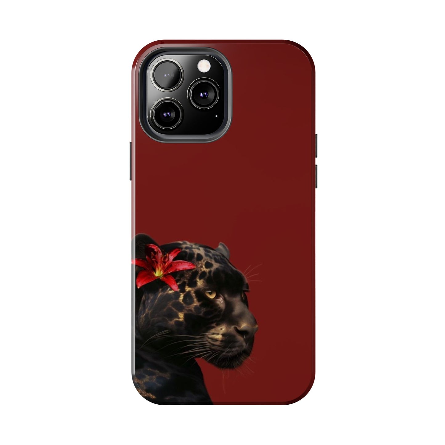 Wild Elegance Tough Phone Case with Panther Design