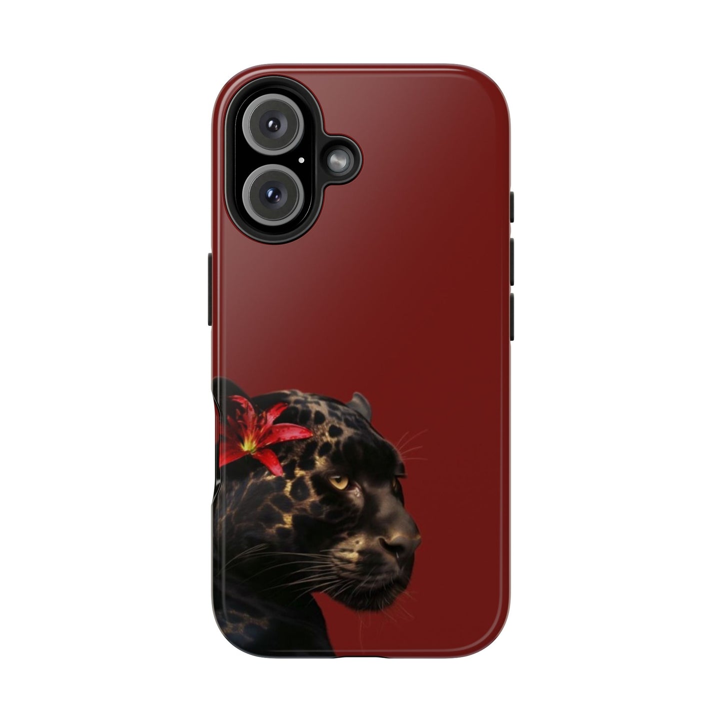 Wild Elegance Tough Phone Case with Panther Design